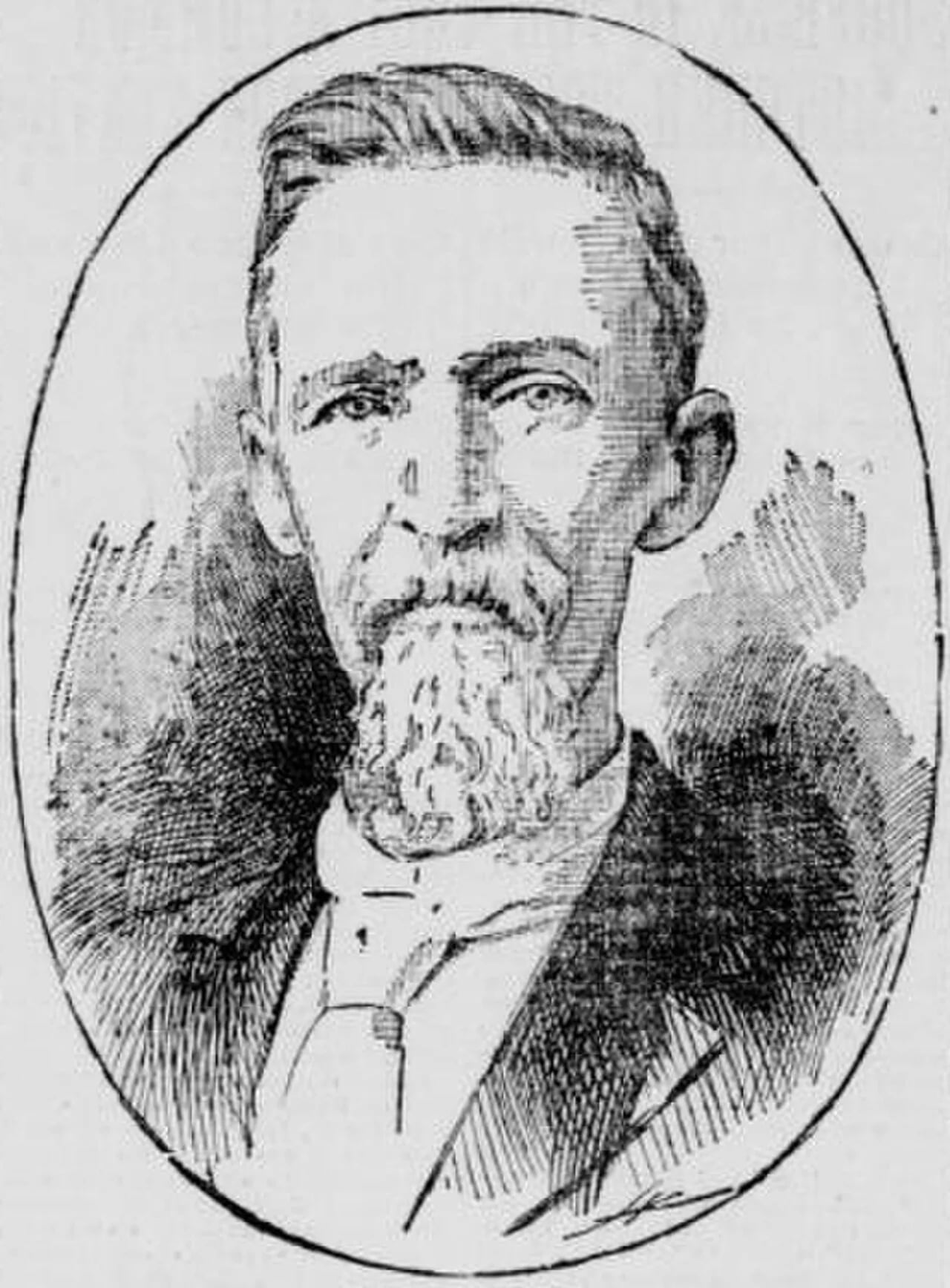 Portrait of Fred G. Hughes (1837–1911) – memorial page