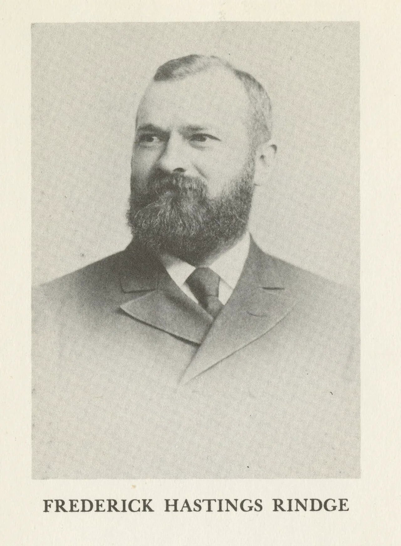 Porträt von Frederick H. Rindge (1857–1905) – Gedenkseite