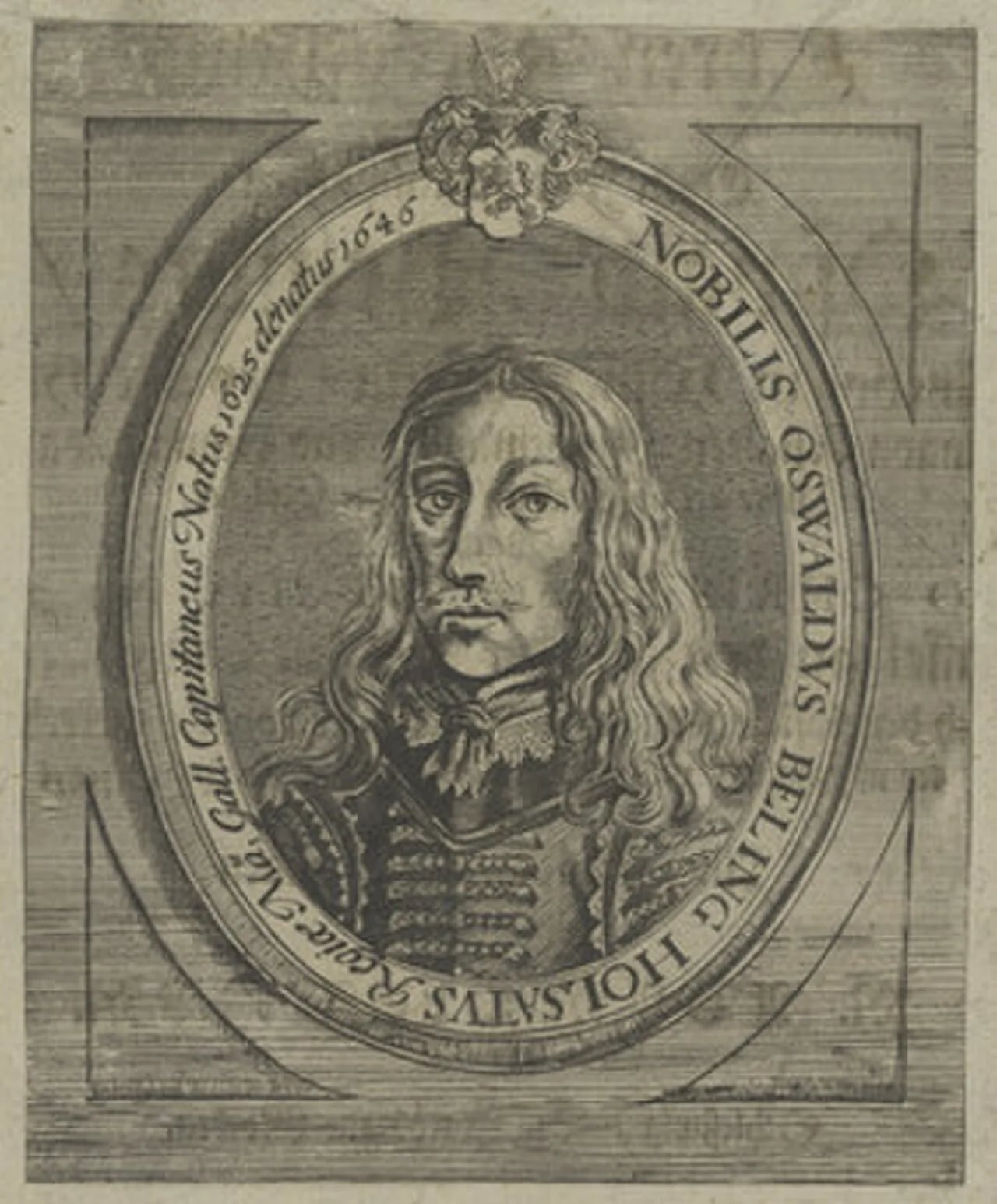 Porträt von Oswald Beling (1625–1646) – Gedenkseite