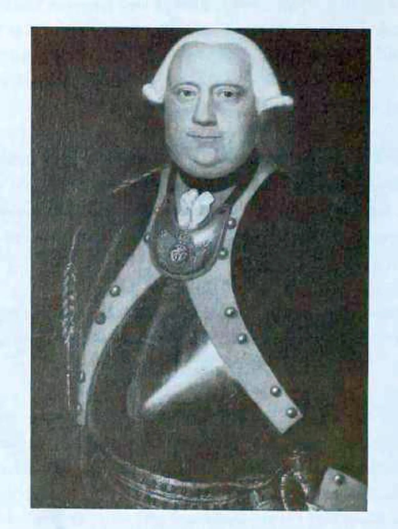 Porträt von Friedrich August Valentin Voit von Salzburg (1734–1798) – Gedenkseite