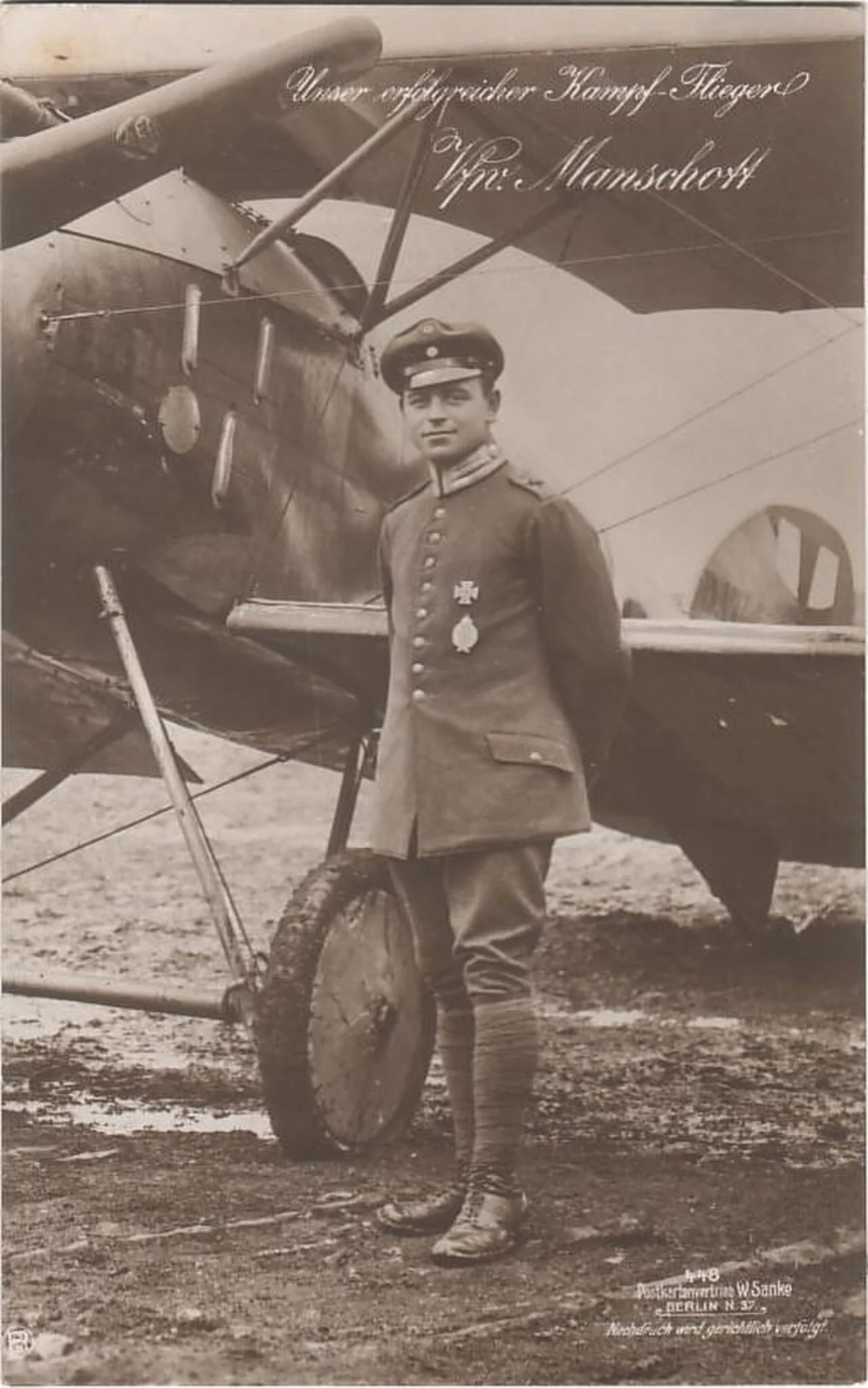 Portrait of Friedrich Manschott (1893–1917) – memorial page
