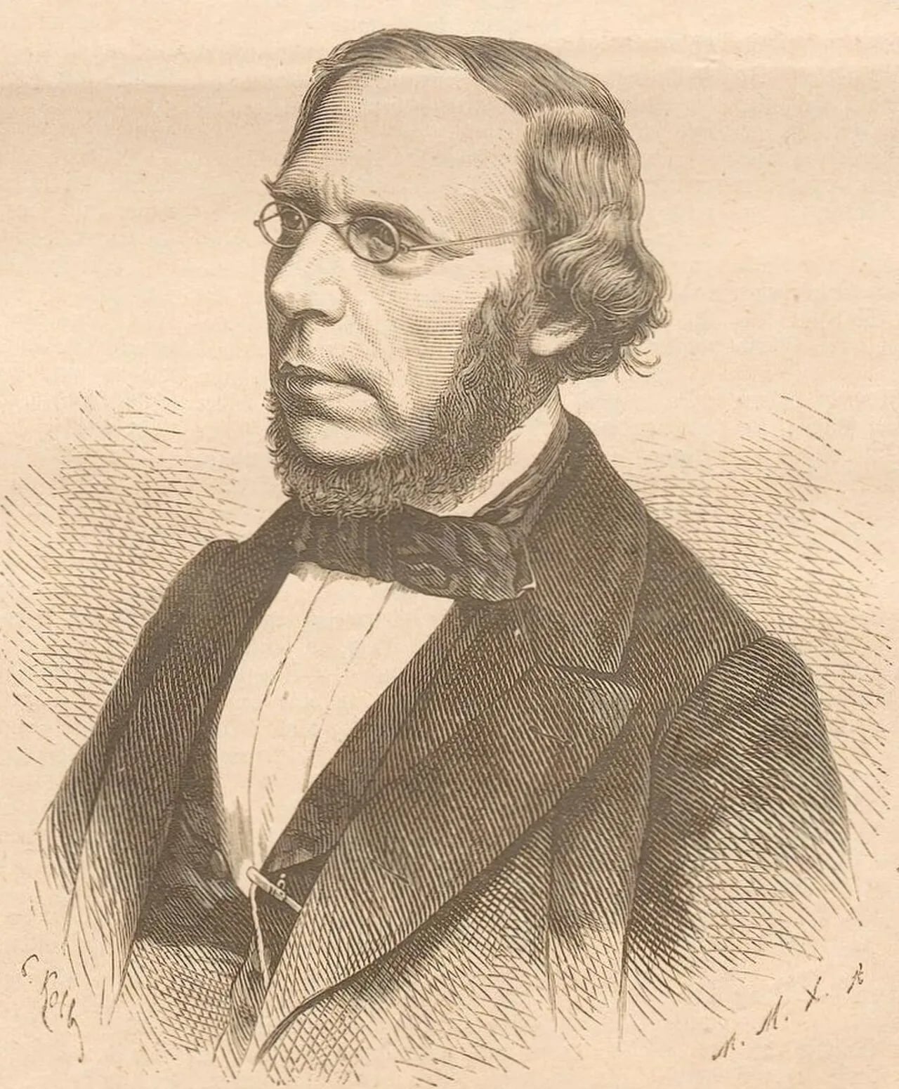 Porträt von Karl Wilhelm Hermann Masius (1818–1893) – Gedenkseite