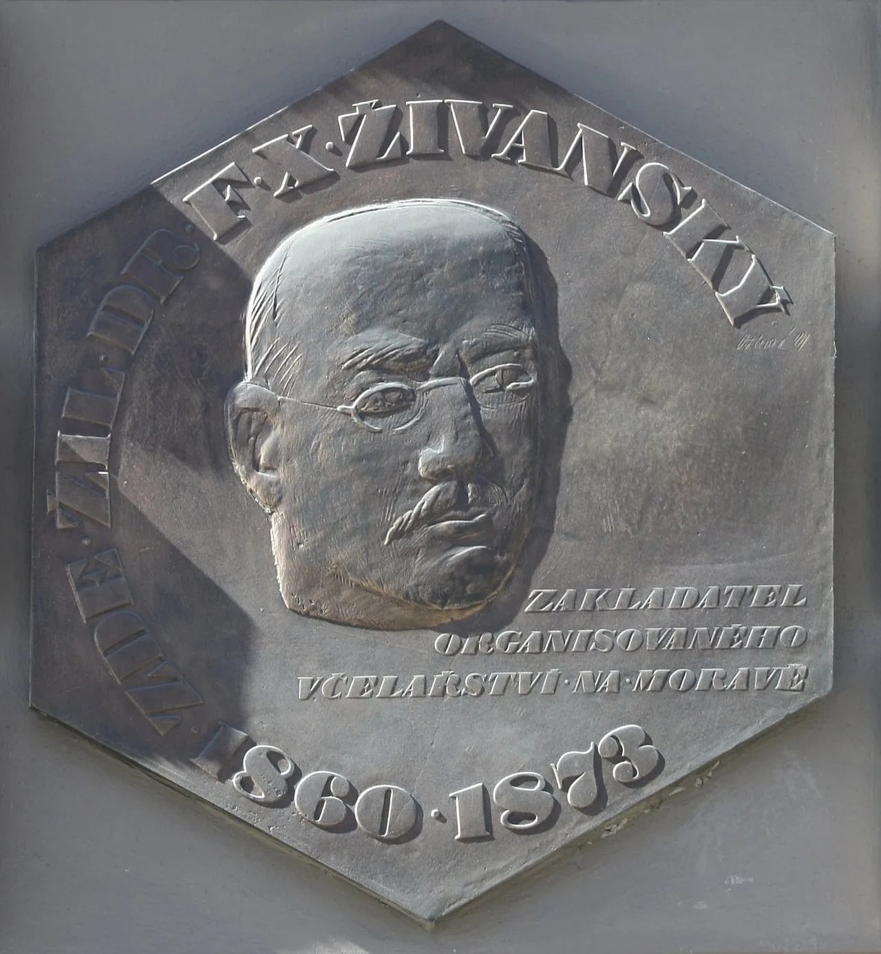 Porträt von Franz Xaver Ziwansky (1817–1873) – Gedenkseite