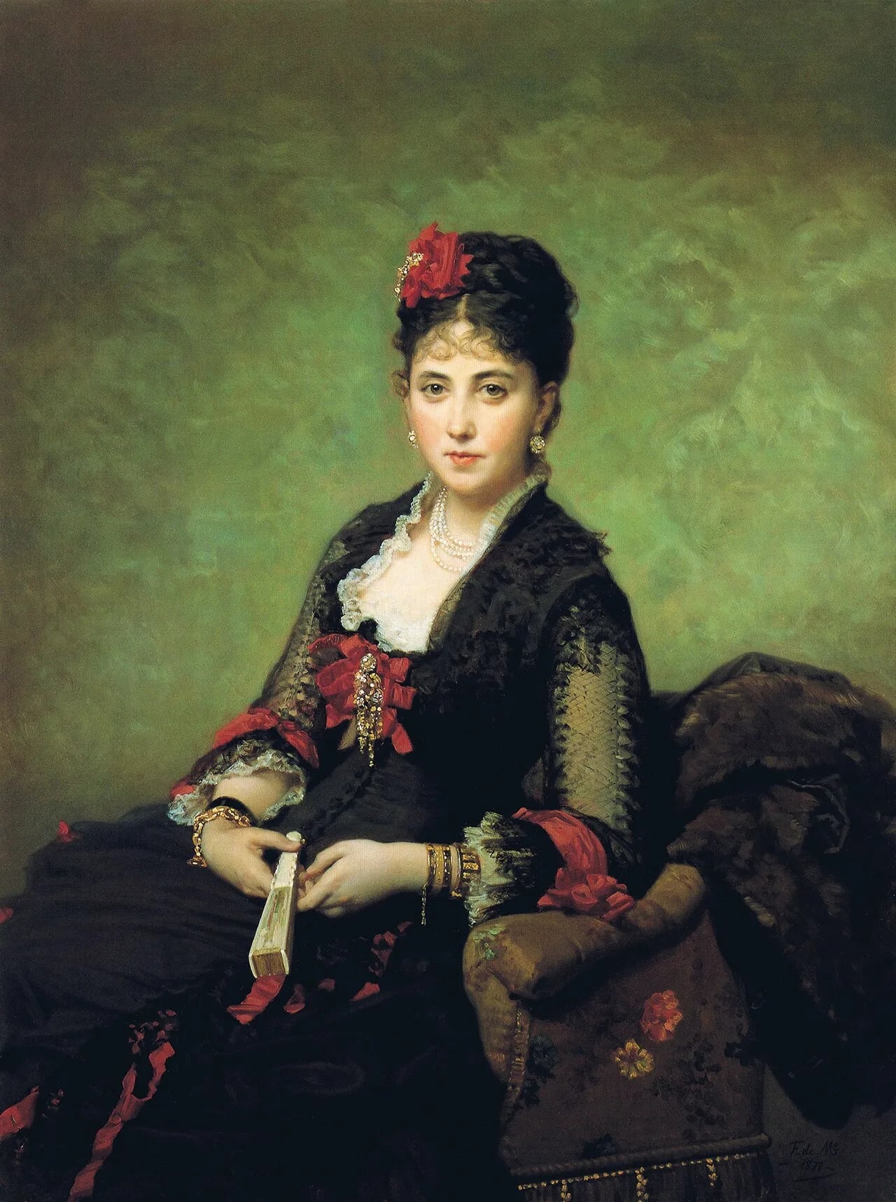 Porträt von María de los Ángeles de Beruete y Moret (1844–1904) – Gedenkseite