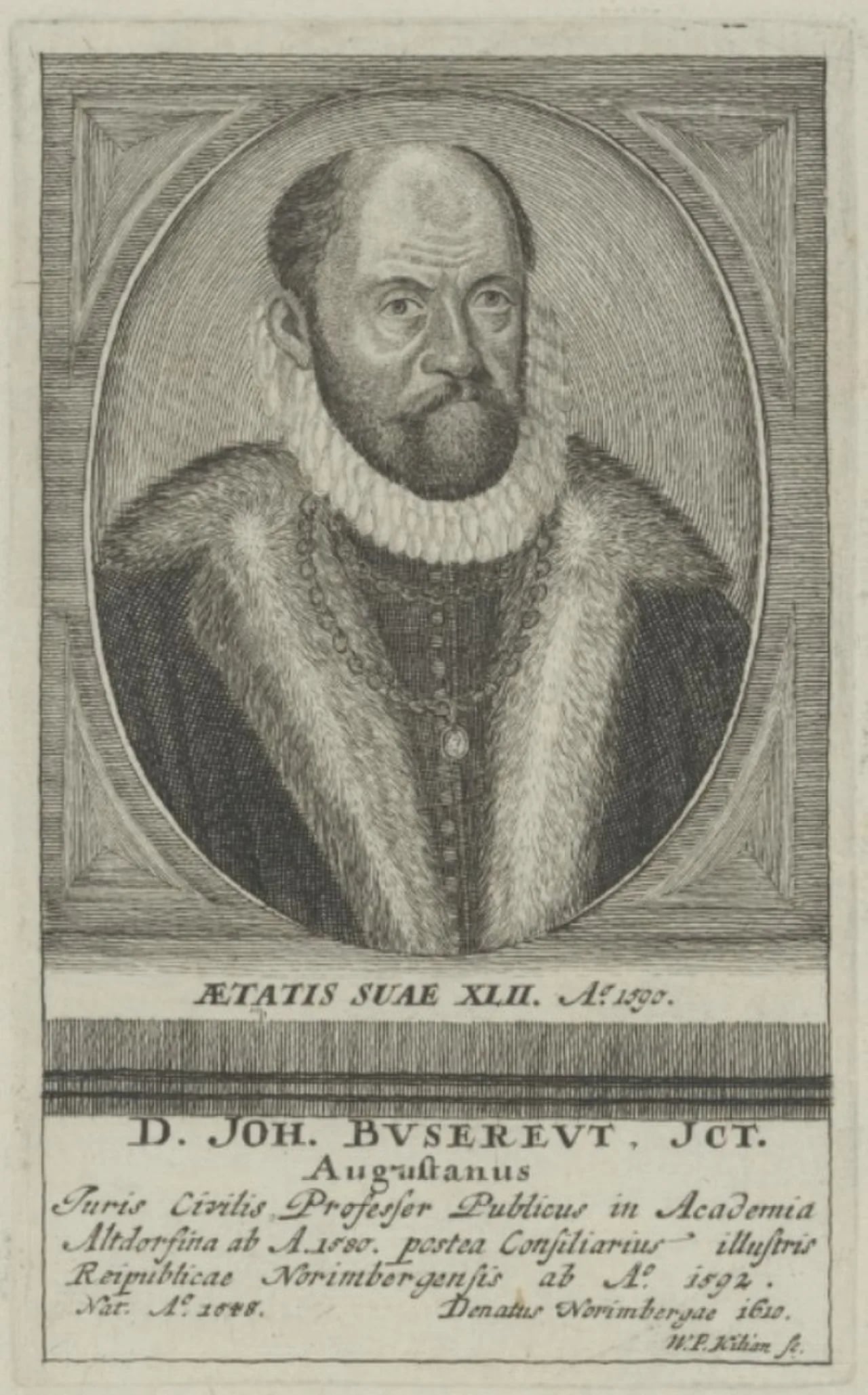 Porträt von Johannes Busereuth (1548–1610) – Gedenkseite