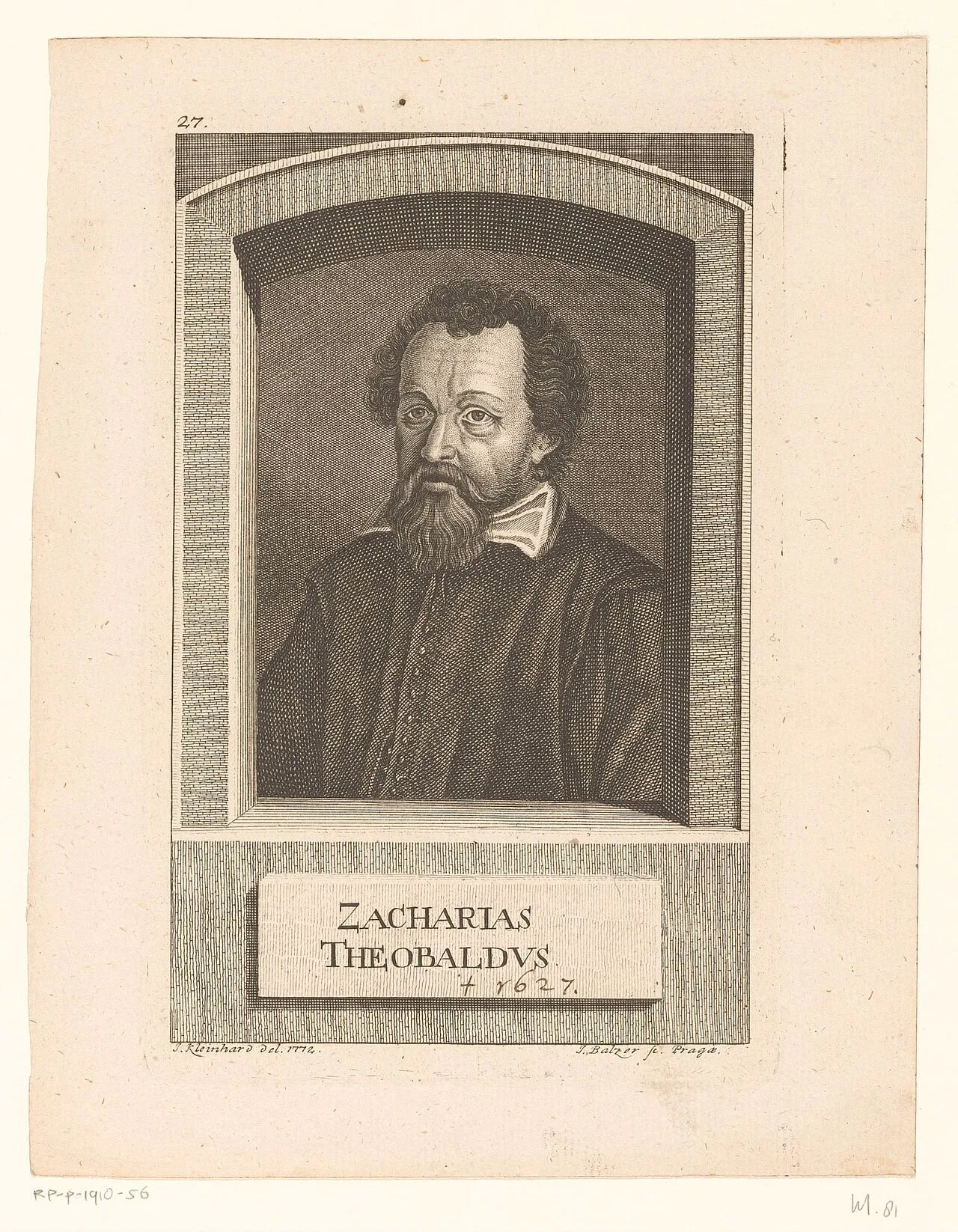 Porträt von Zacharias Theobald (1584–1627) – Gedenkseite