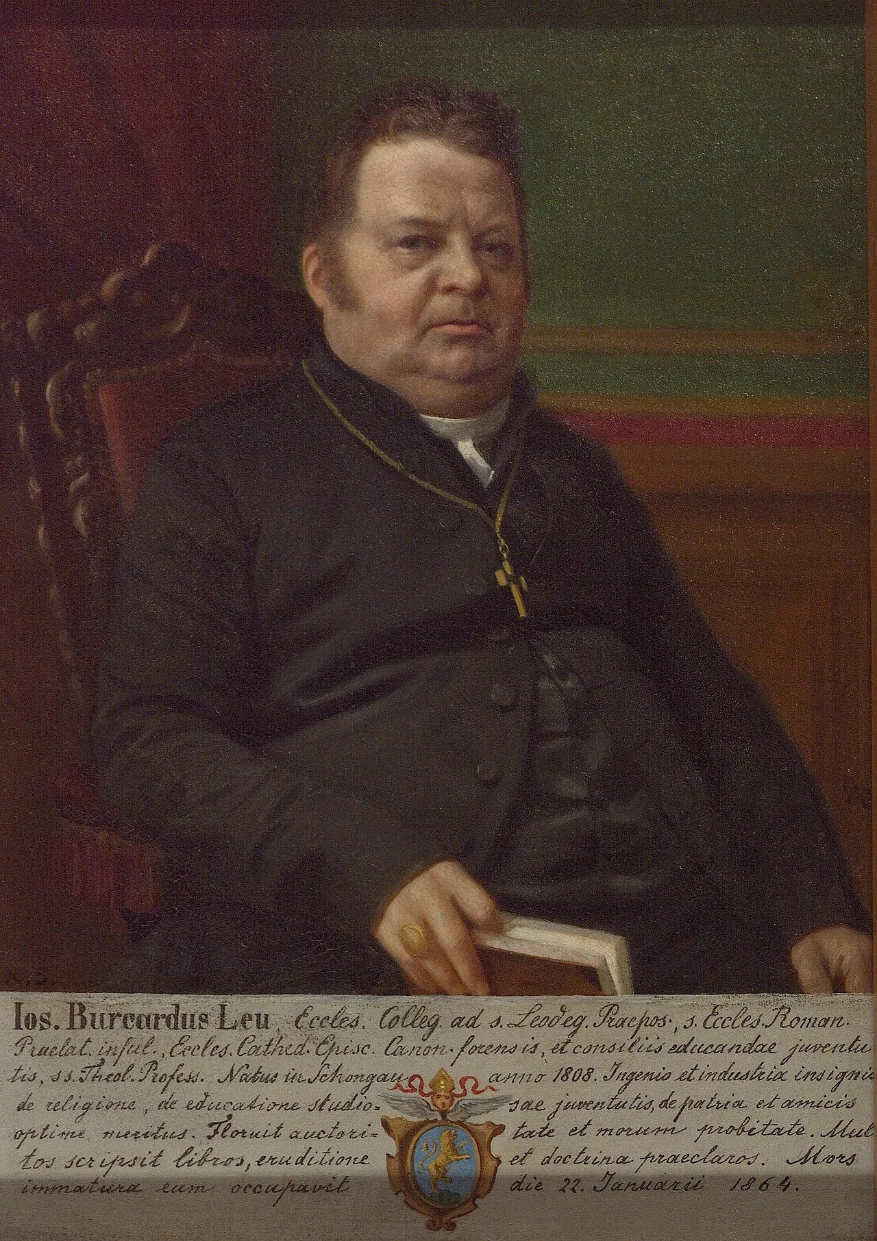 Porträt von Josef Burkard Leu (1808–1865) – Gedenkseite