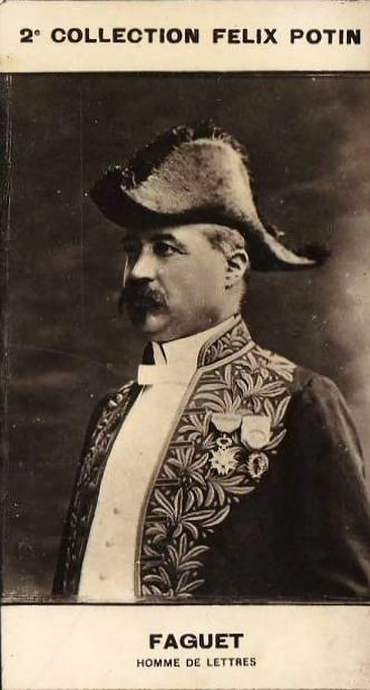 Porträt von Émile Faguet (1847–1916) – Gedenkseite