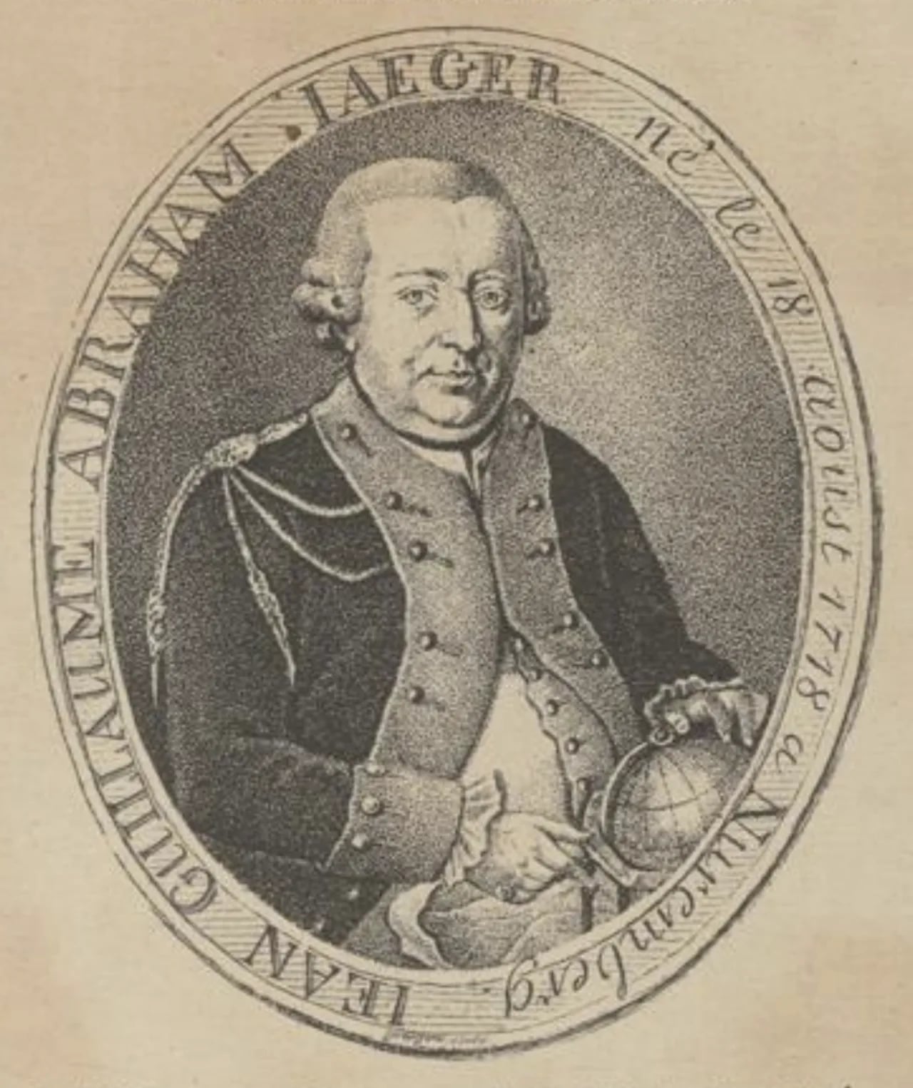 Portrait of Johann Wilhelm Abraham Jaeger (1718–1790) – memorial page