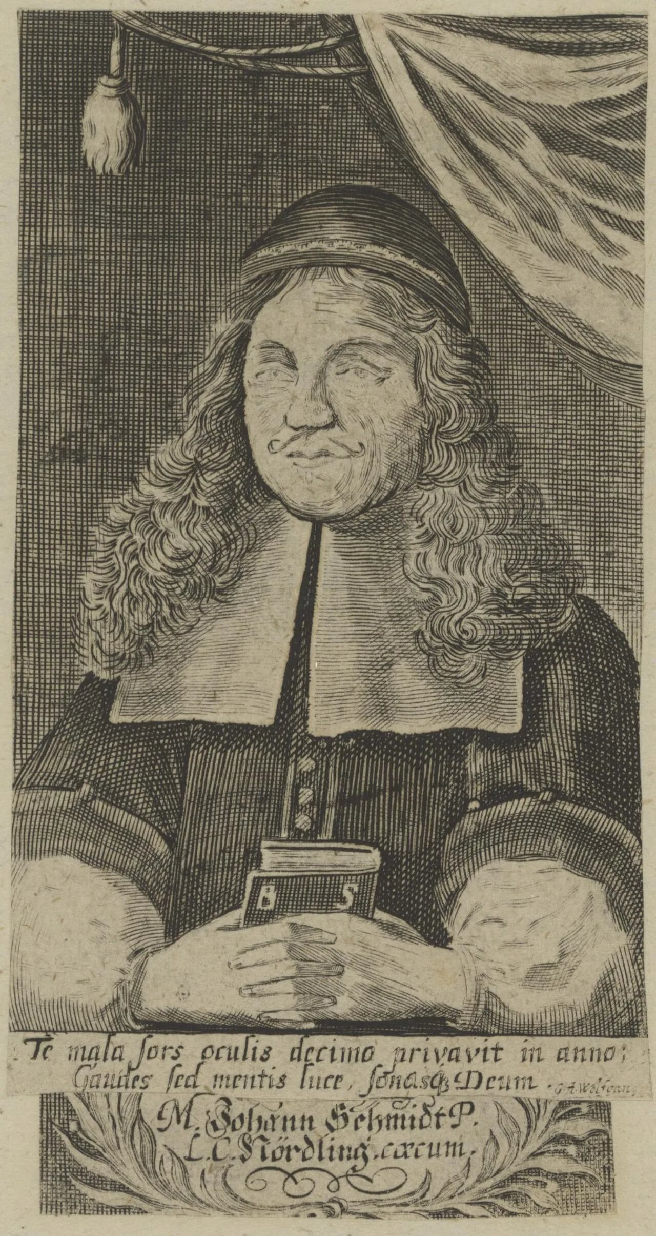Porträt von Johann Schmidt (1639–1689) – Gedenkseite