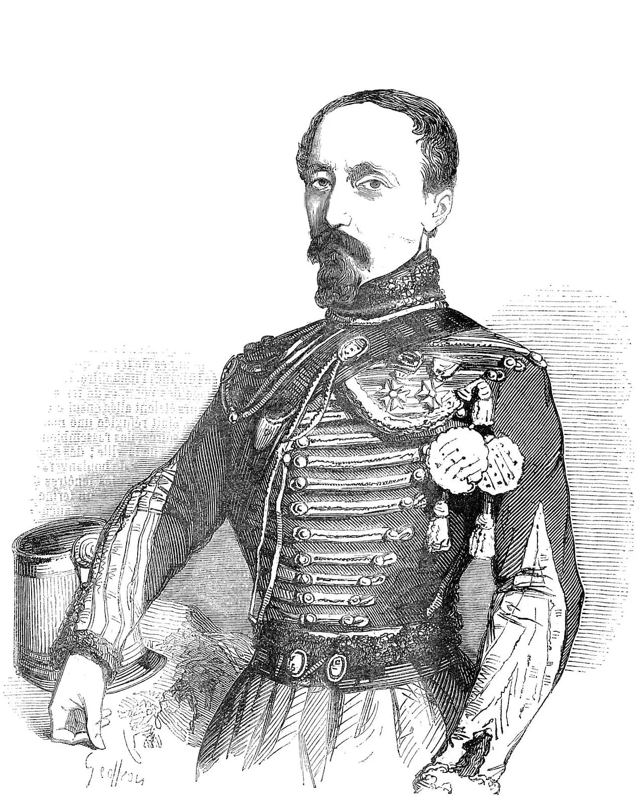 Porträt von Pierre-Louis Courby de Cognord (1799–1862) – Gedenkseite