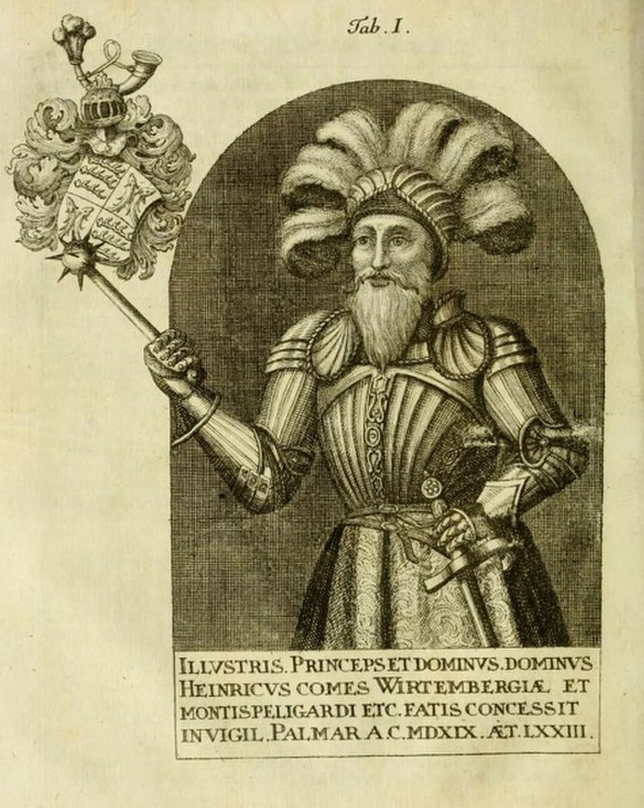 Porträt von Heinrich von Württemberg (1448–1519) – Gedenkseite