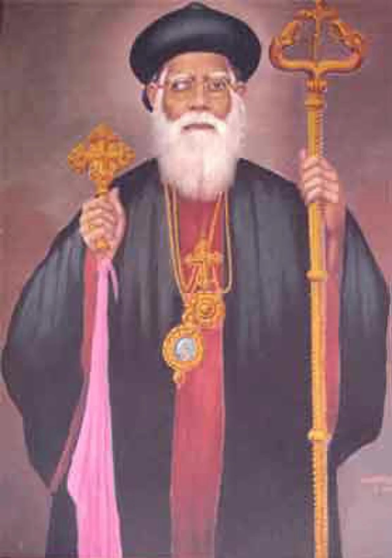 Porträt von Geevarghese Mar Dionysius of Vattasseril (1858–1934) – Gedenkseite
