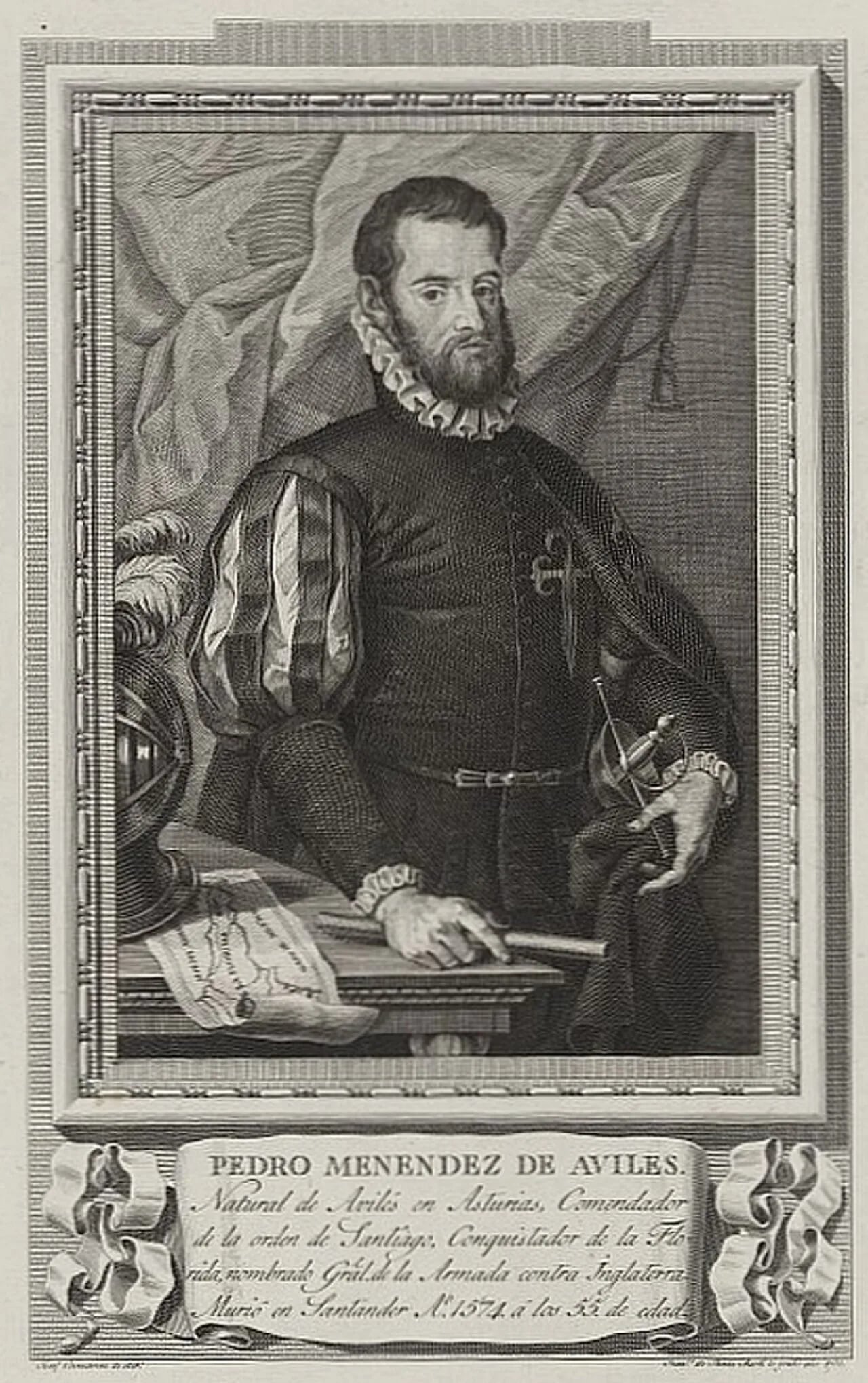 Portrait of Pedro Menéndez de Avilés (1519–1574) – memorial page