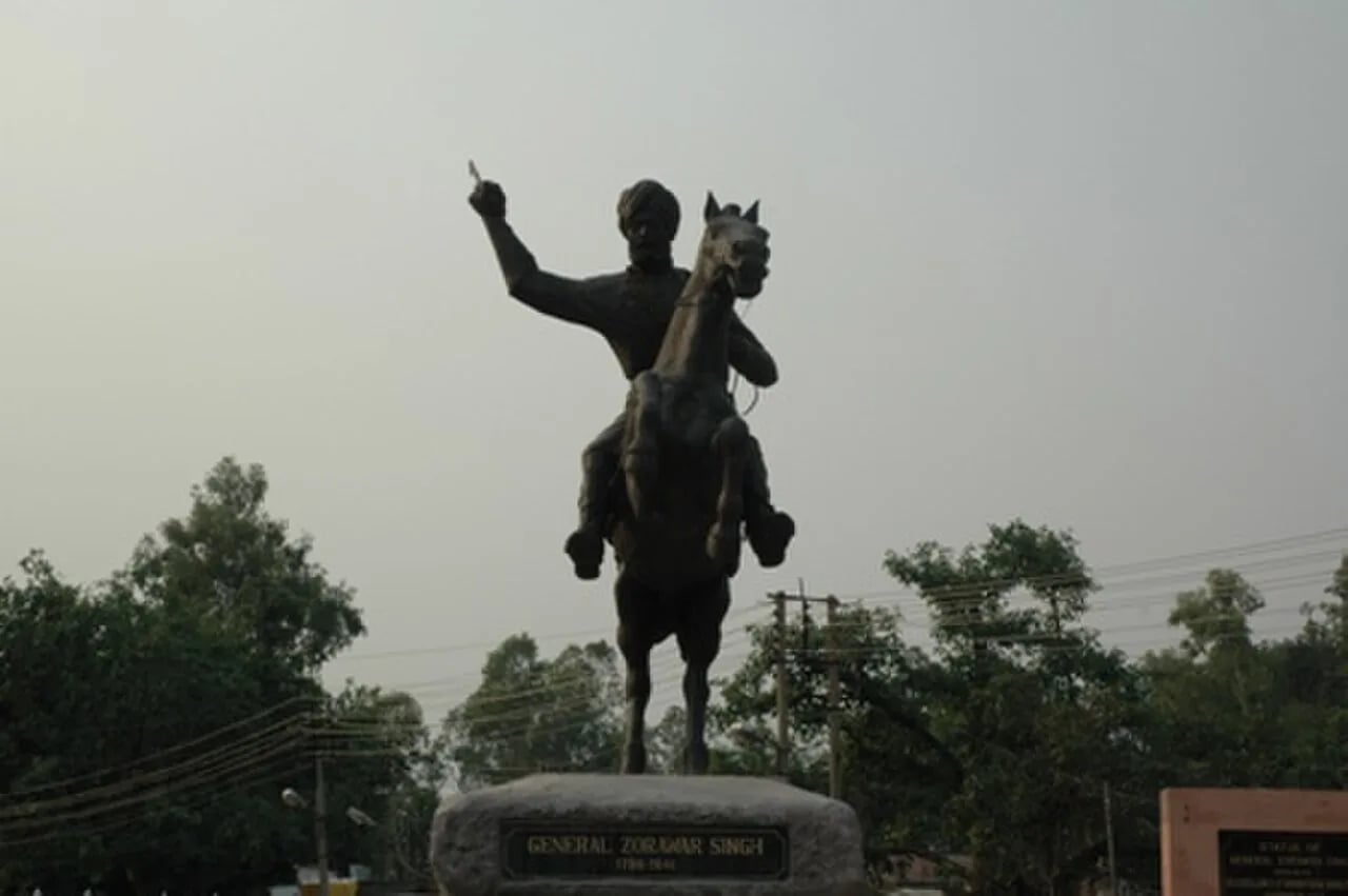 Porträt von General Zorawar Singh (1786–1841) – Gedenkseite