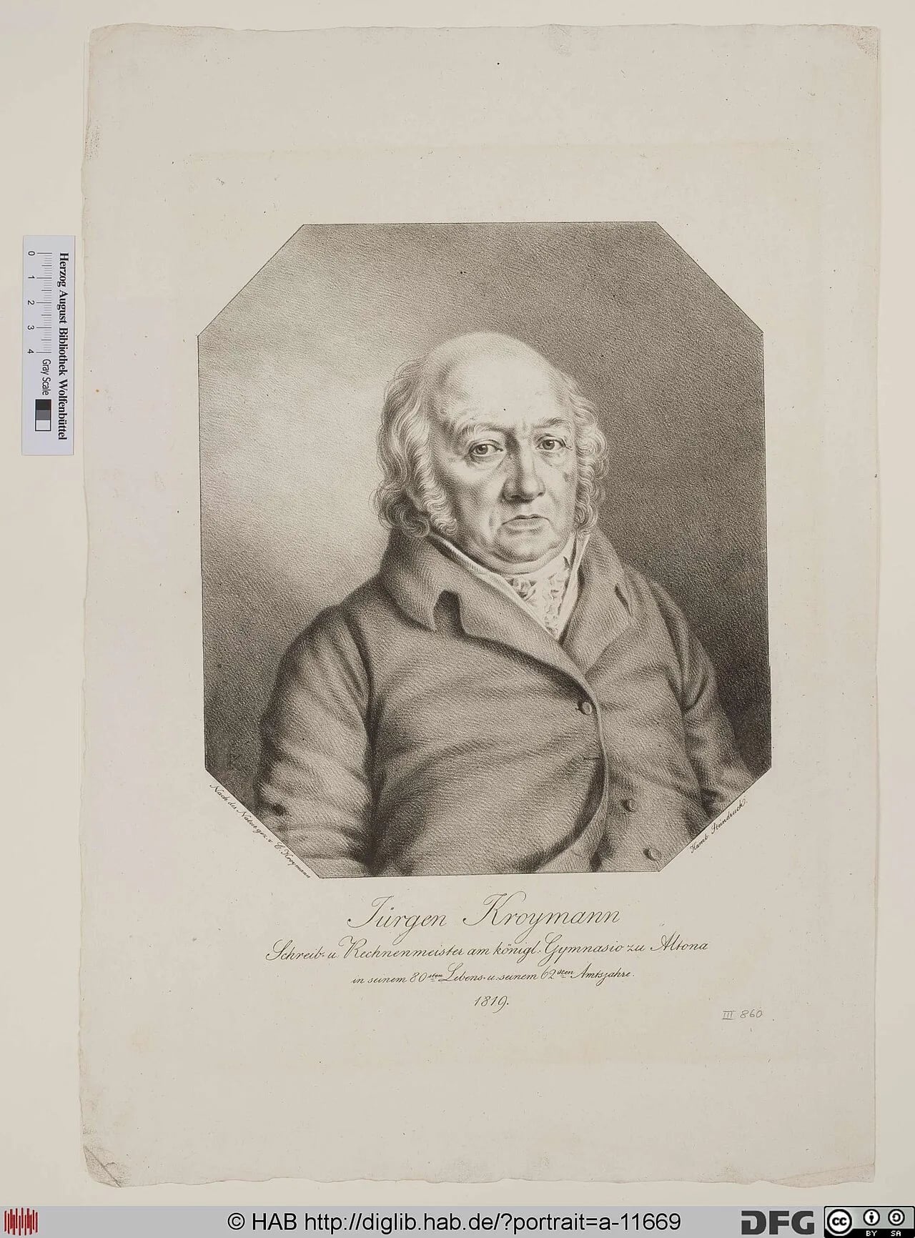 Portrait of Jürgen Kroymann (1739–1820) – memorial page