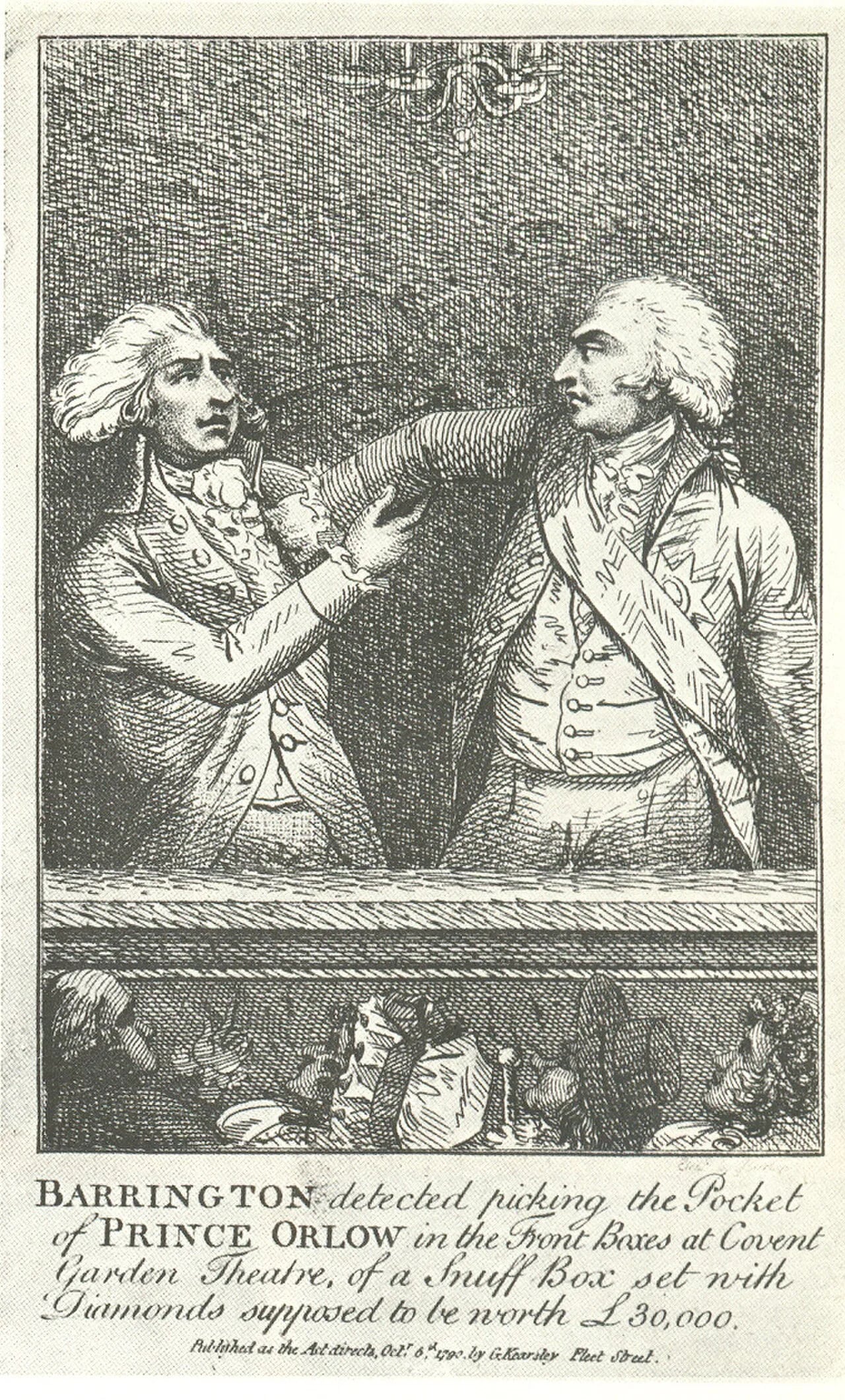 Porträt von George Barrington (1755–1804) – Gedenkseite