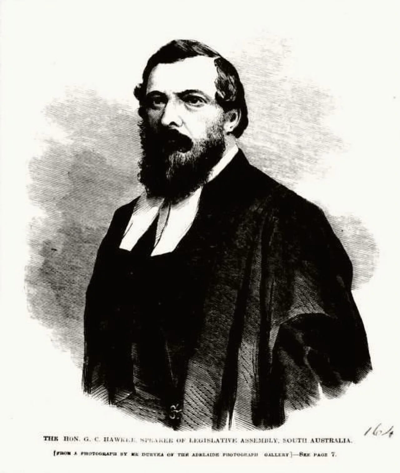 Porträt von George Charles Hawker (1818–1895) – Gedenkseite