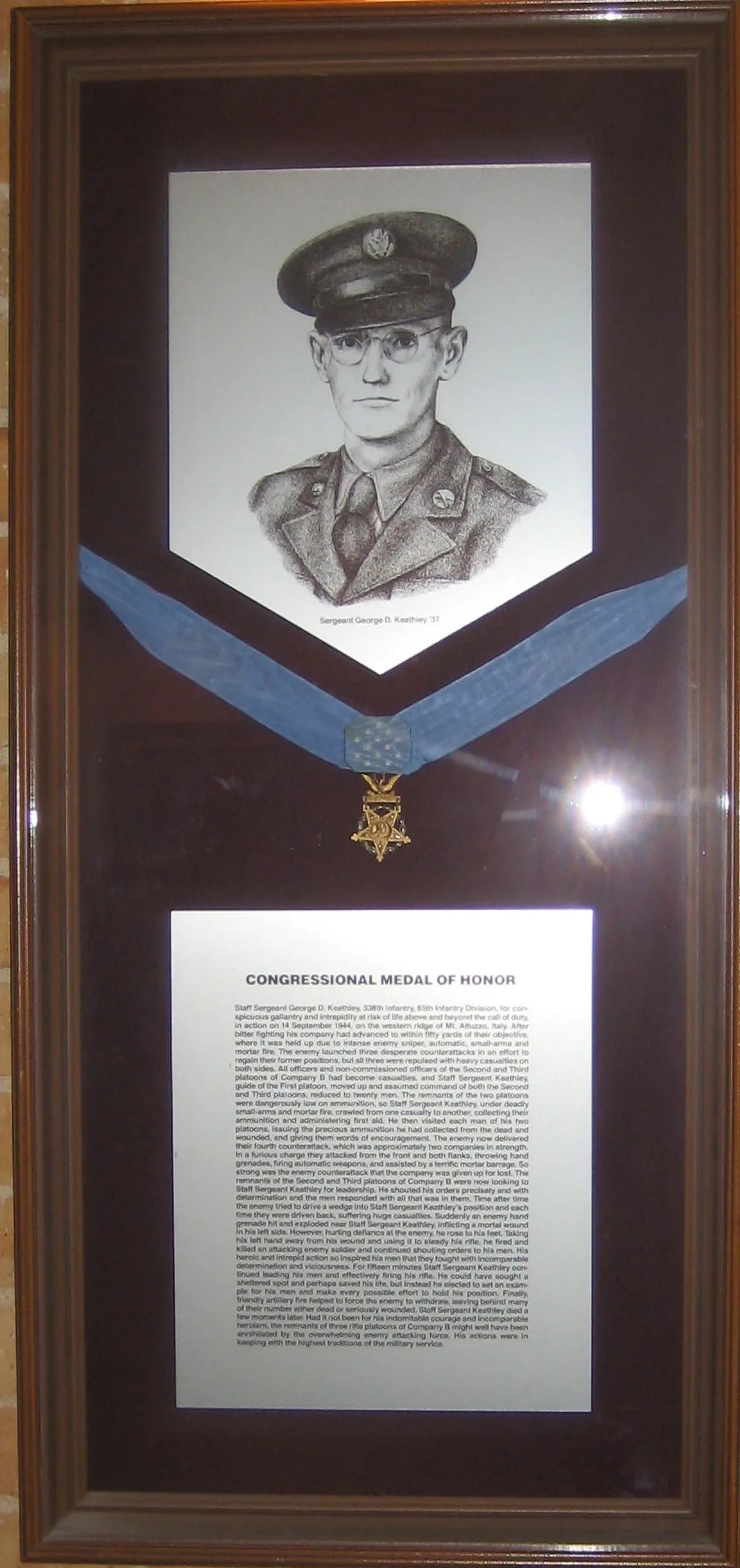 Porträt von George D. Keathley (1917–1944) – Gedenkseite