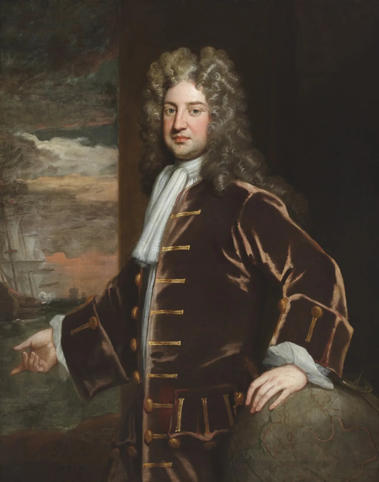 Portrait of George Delaval (1667–1723) – memorial page
