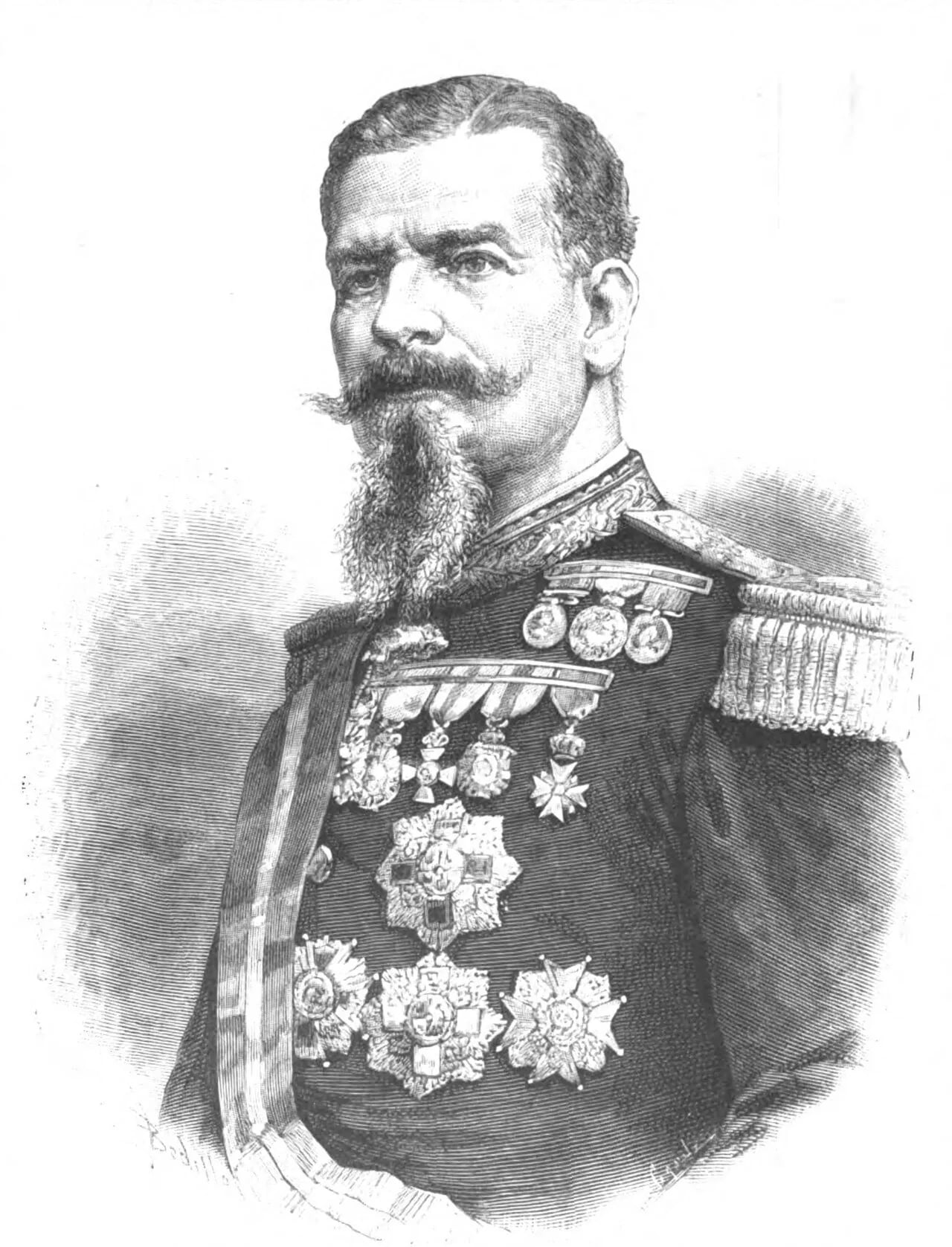Porträt von Luis Fernández Golfín Ferrer (1825–1889) – Gedenkseite