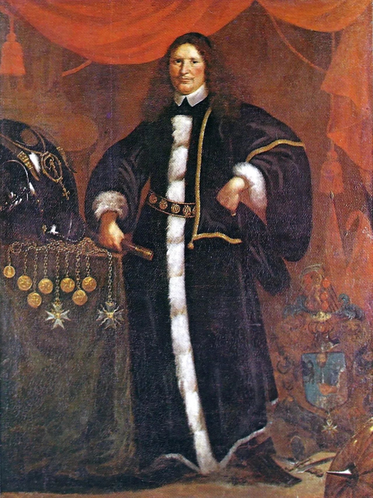 Portrait of Cort Adeler (1622–1675) – memorial page