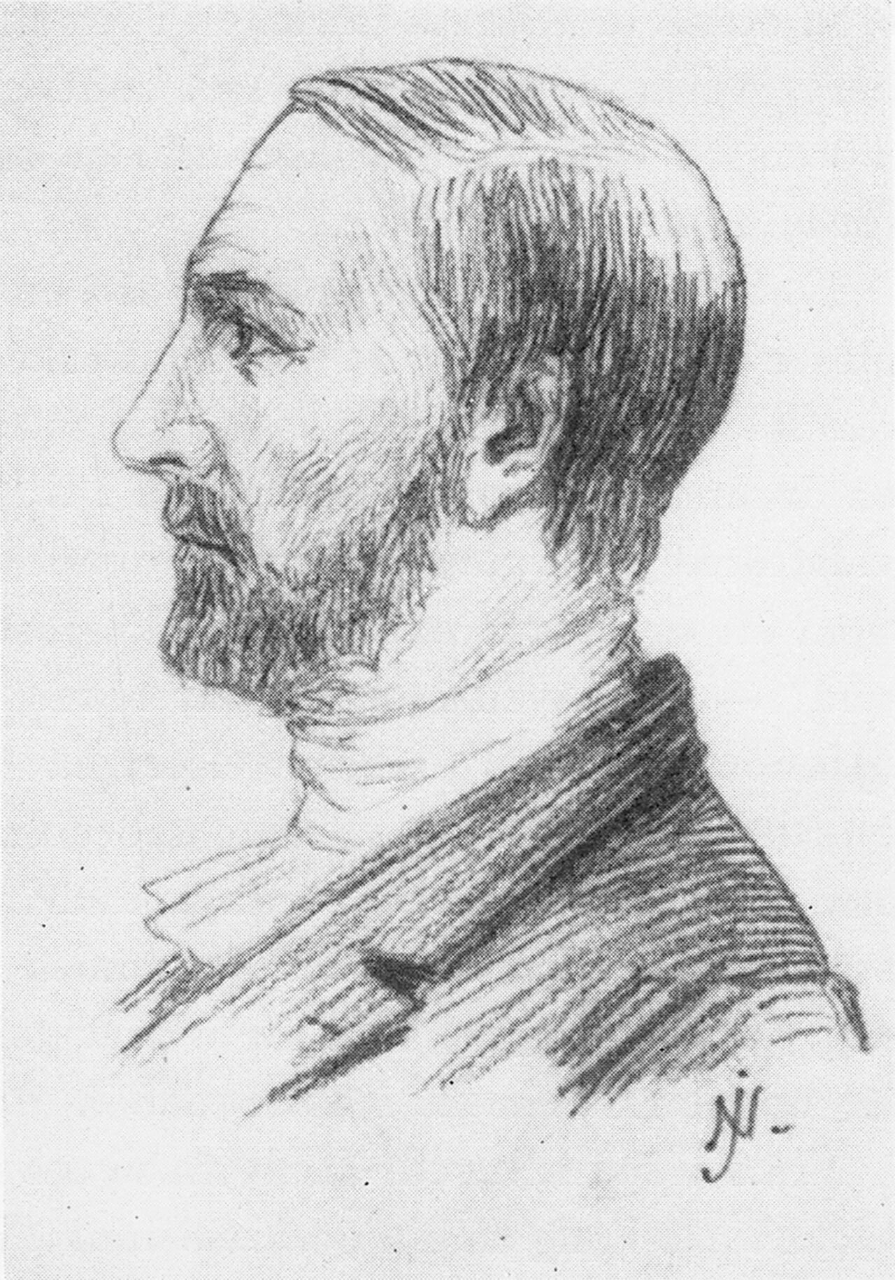 Porträt von Per August Ahlberg (1823–1887) – Gedenkseite