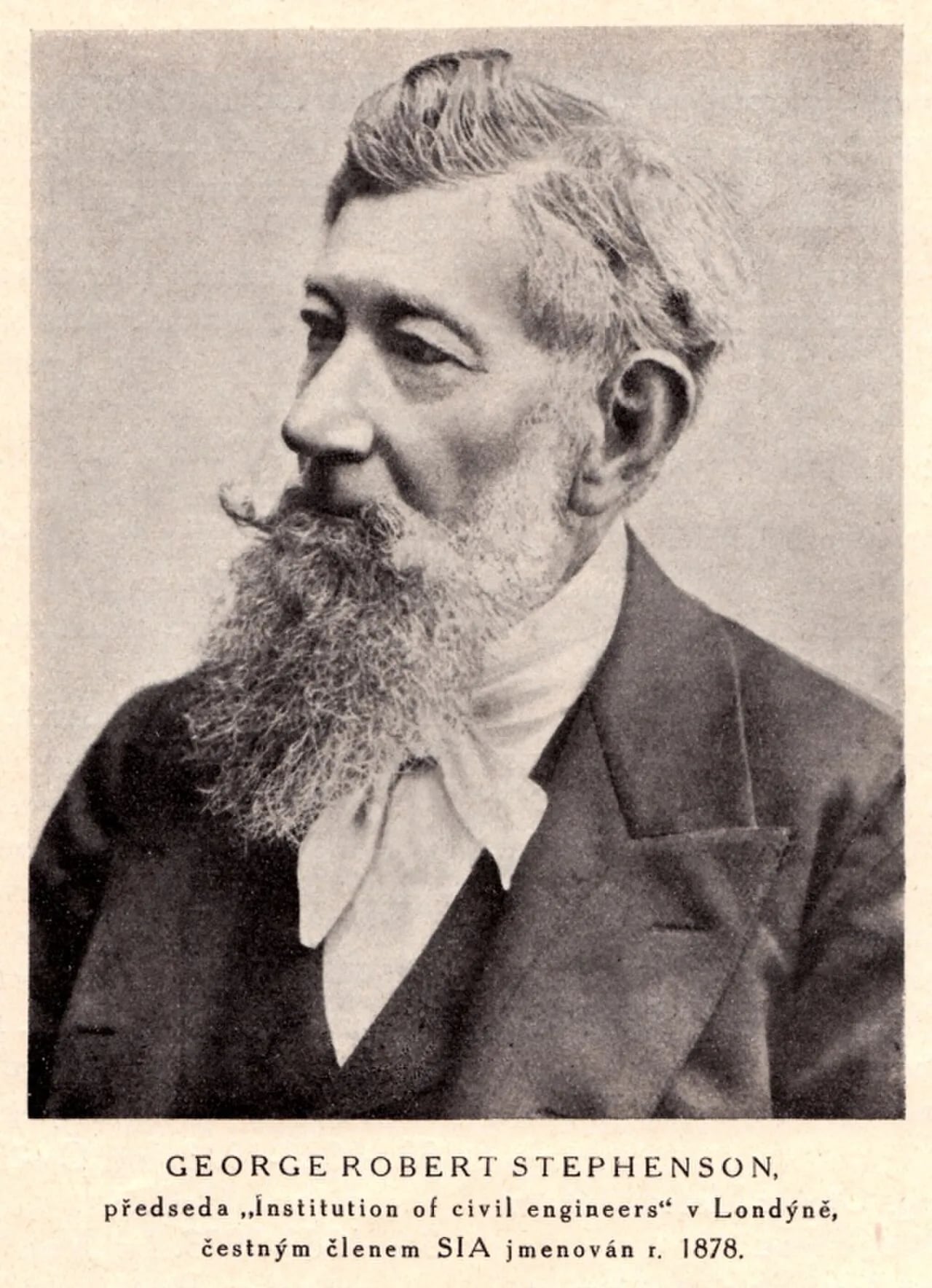 Portrait of George Robert Stephenson (1819–1905) – memorial page