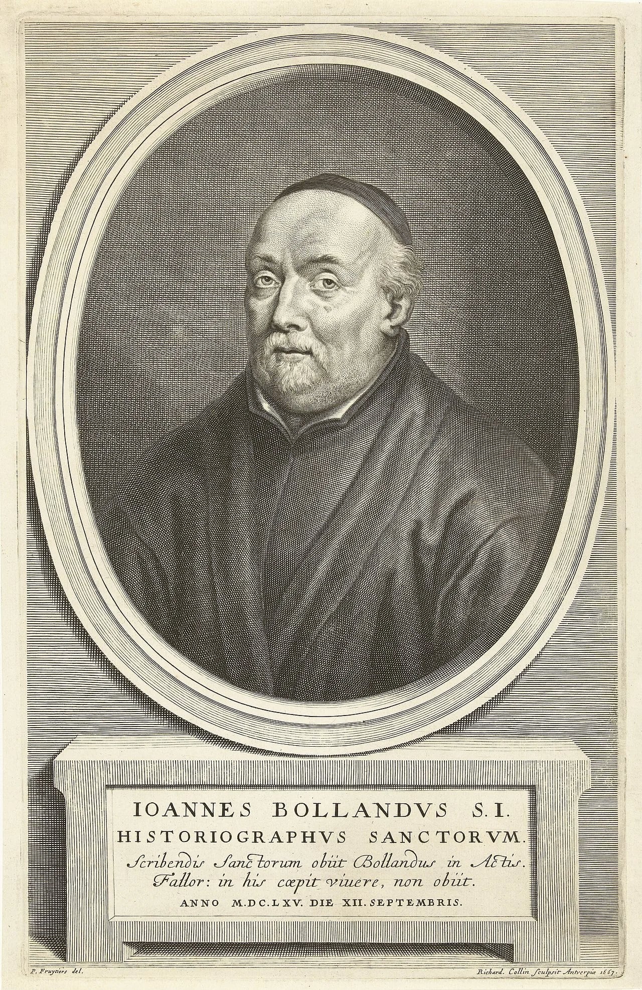 Porträt von Jean Bolland (1596–1665) – Gedenkseite