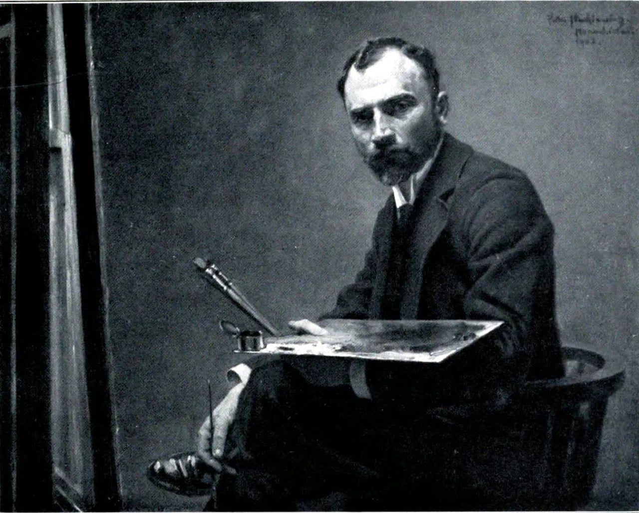 Porträt von Piotr Stachiewicz (1858–1938) – Gedenkseite