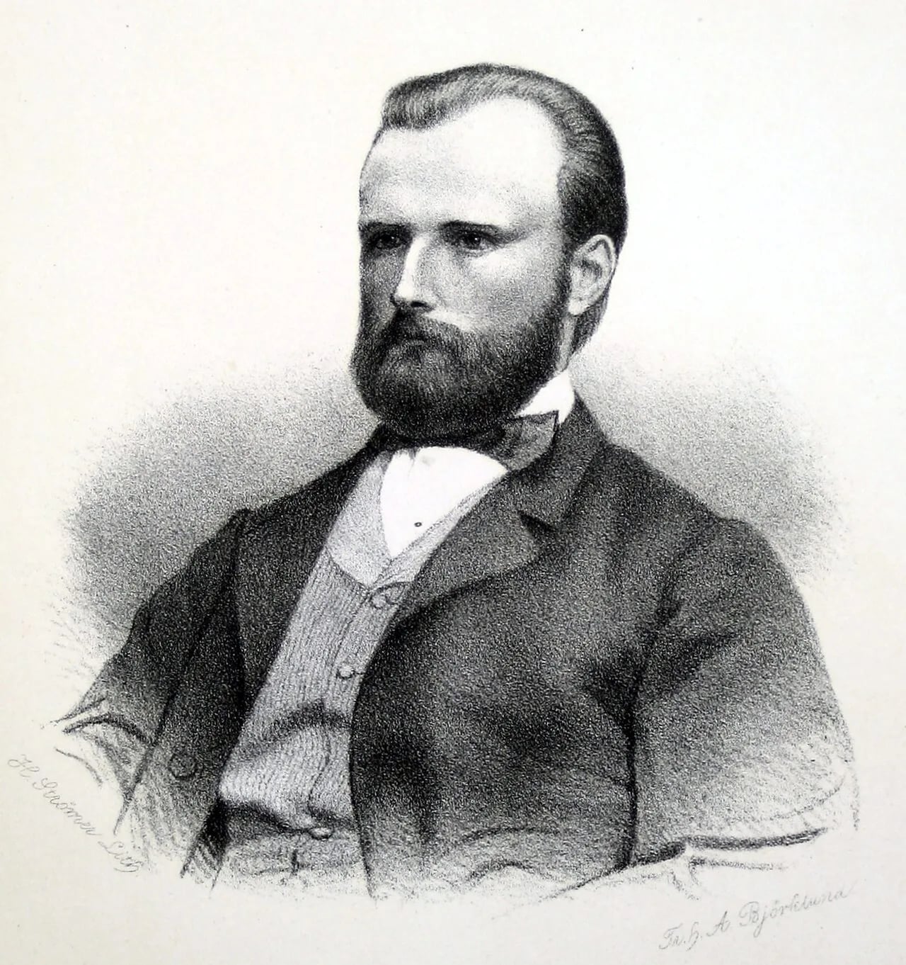 Porträt von Robert Almström (1834–1911) – Gedenkseite