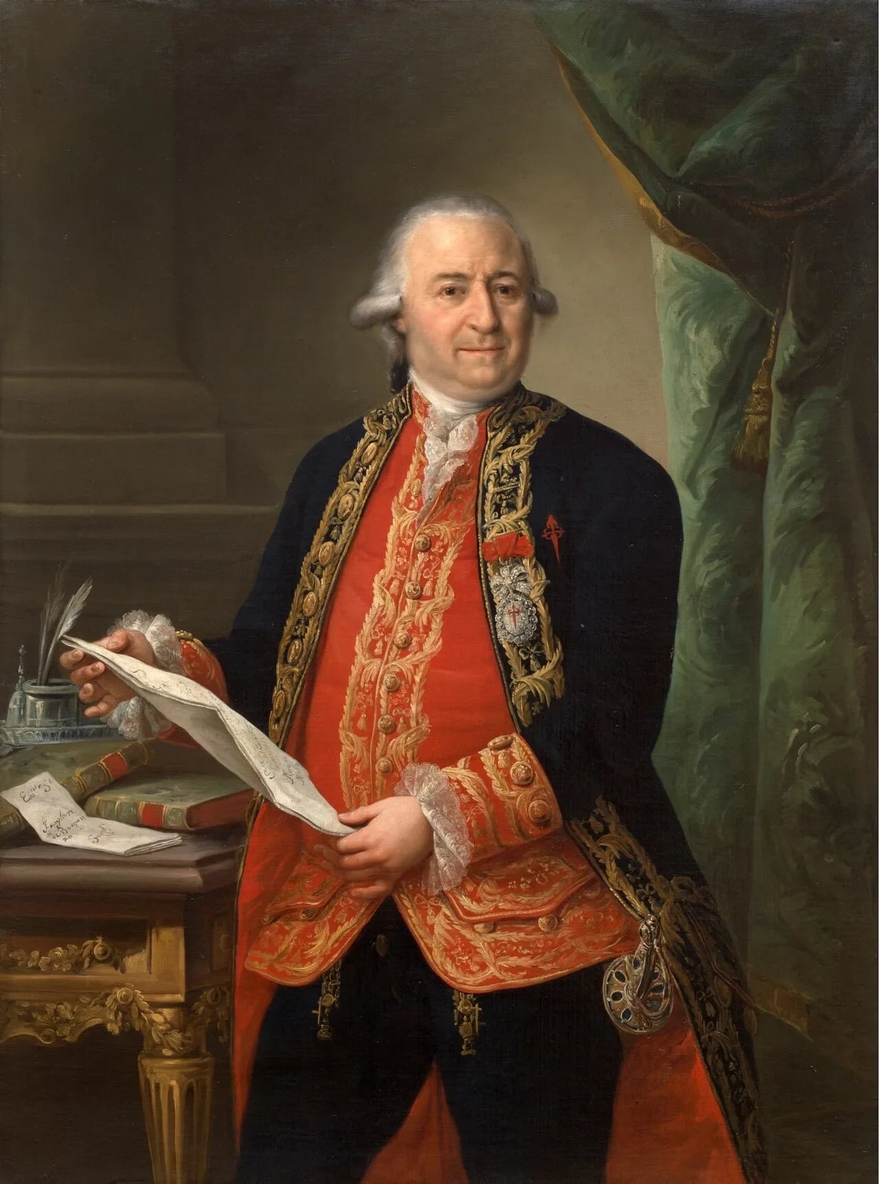 Porträt von Pedro López de Lerena (1734–1792) – Gedenkseite