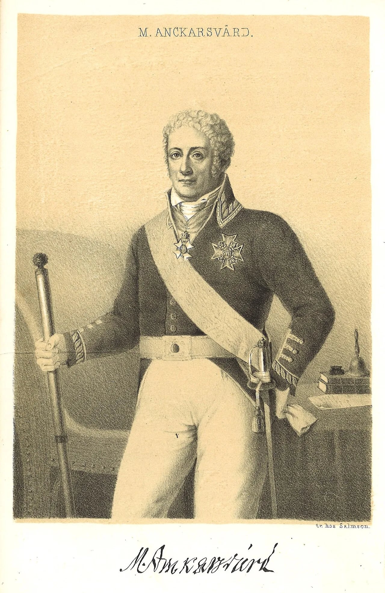 Porträt von Mikael Anckarsvärd (1742–1838) – Gedenkseite