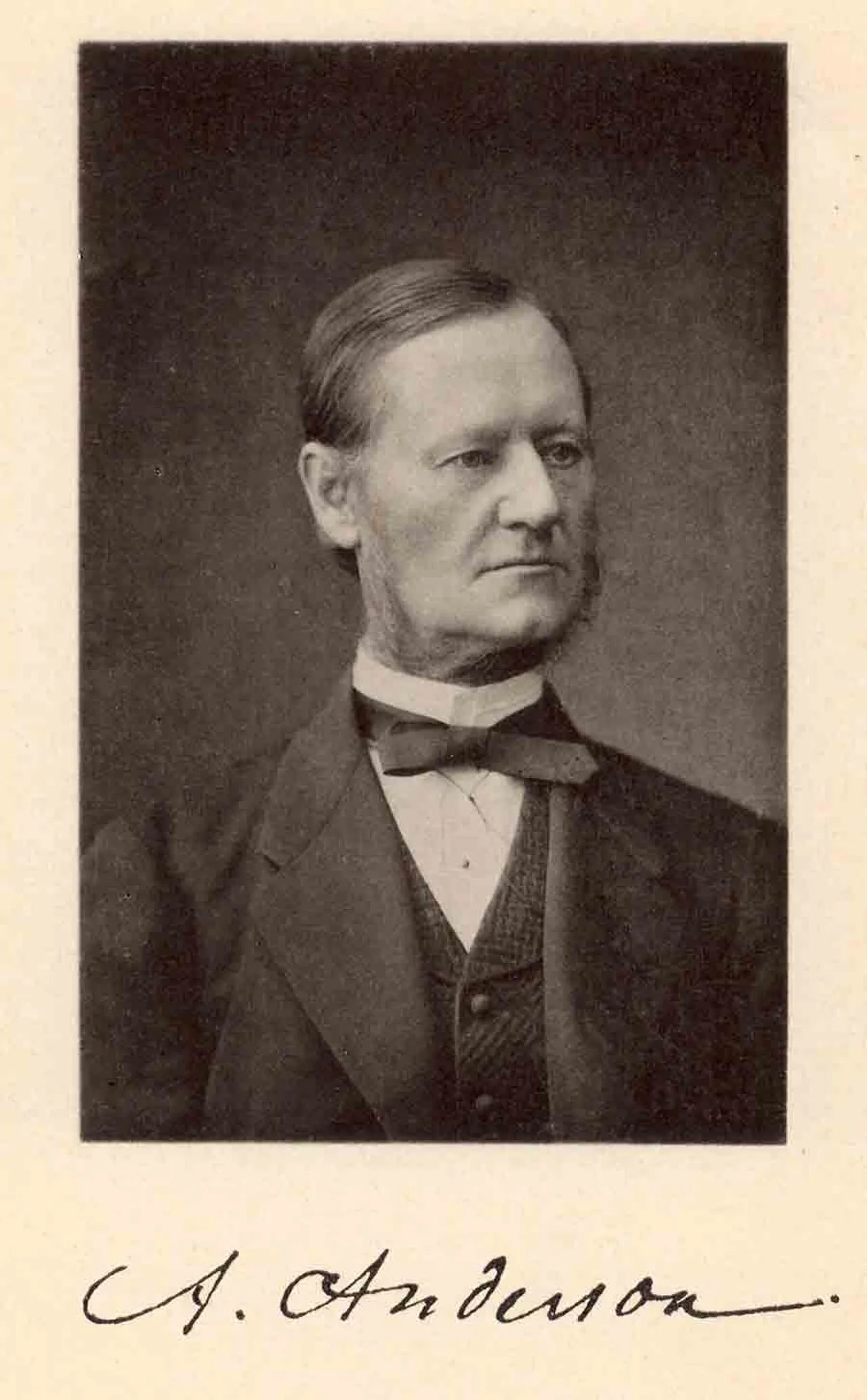 Porträt von Anders Anderson (1822–1892) – Gedenkseite