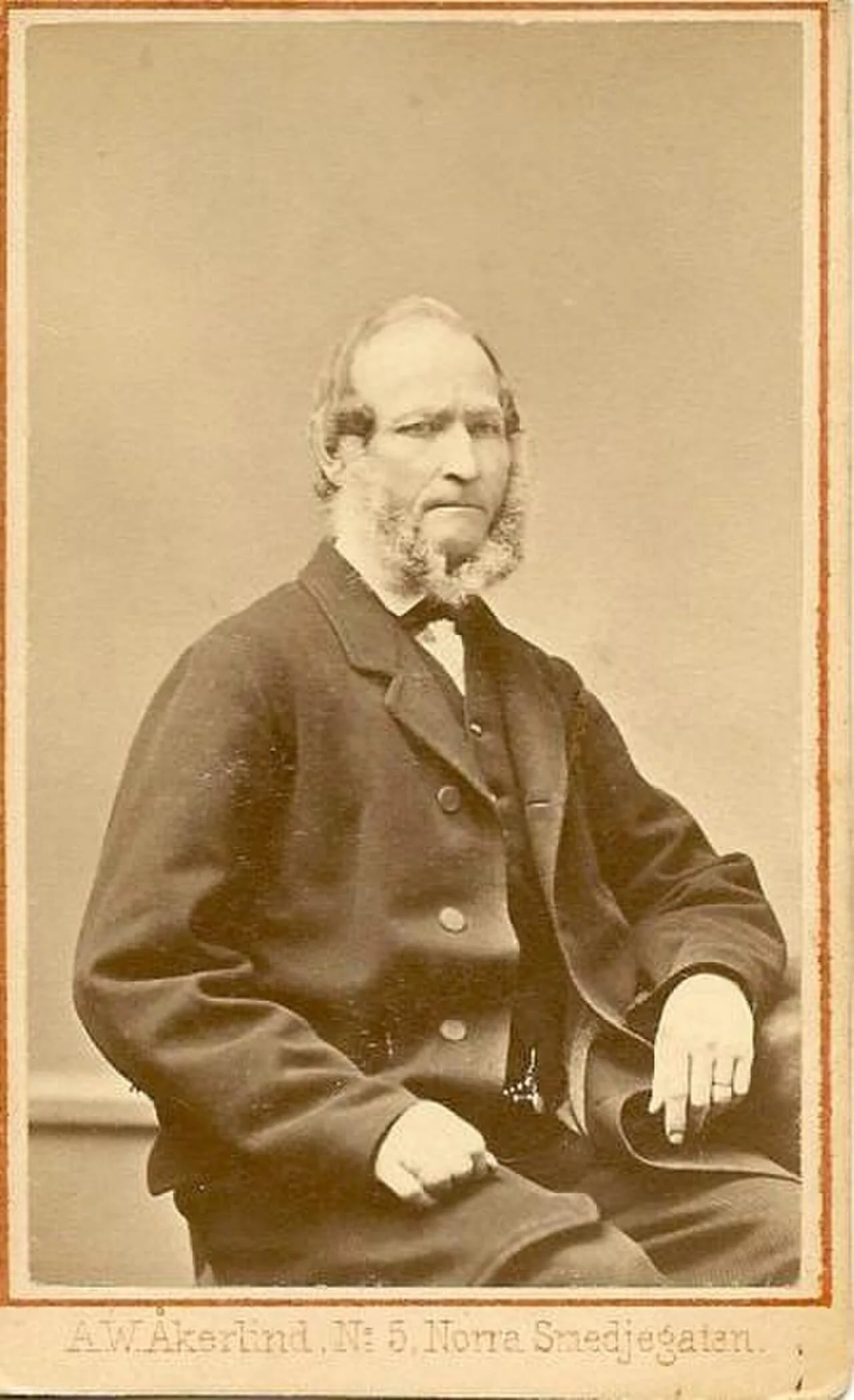 Porträt von Andreas Andersson i Mosserudstorp (1814–1884) – Gedenkseite