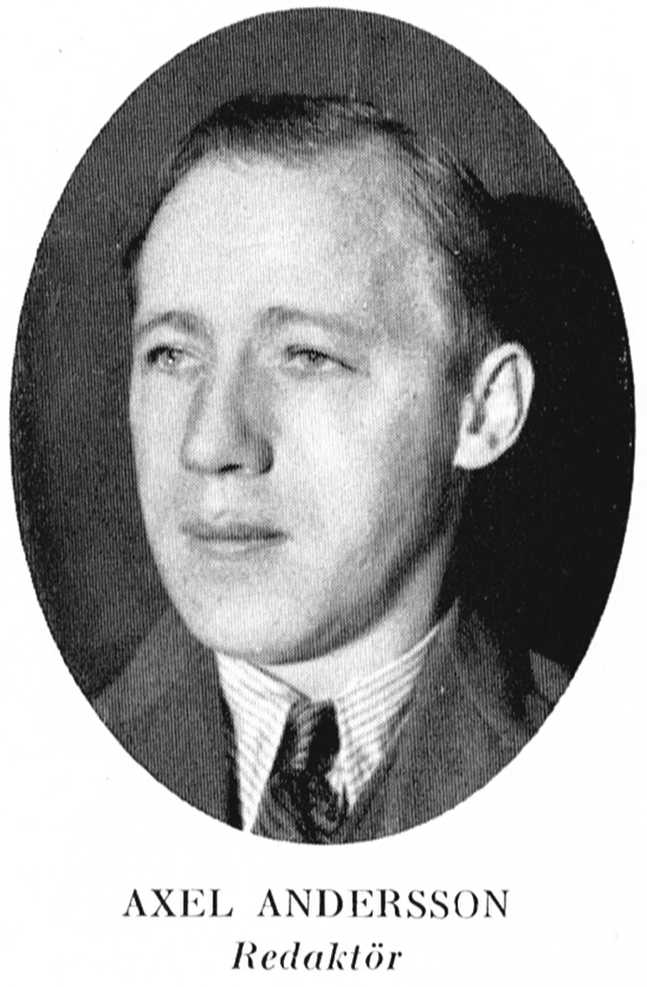 Porträt von Axel Andersson i Örnsköldsvik (1899–1981) – Gedenkseite