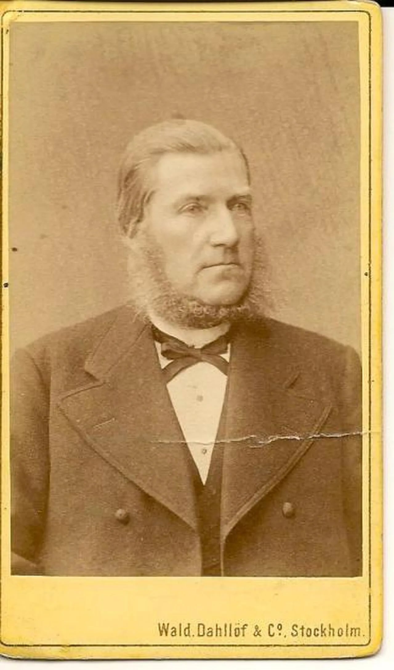 Porträt von Gustaf Andersson i Sollebrunn (1822–1888) – Gedenkseite