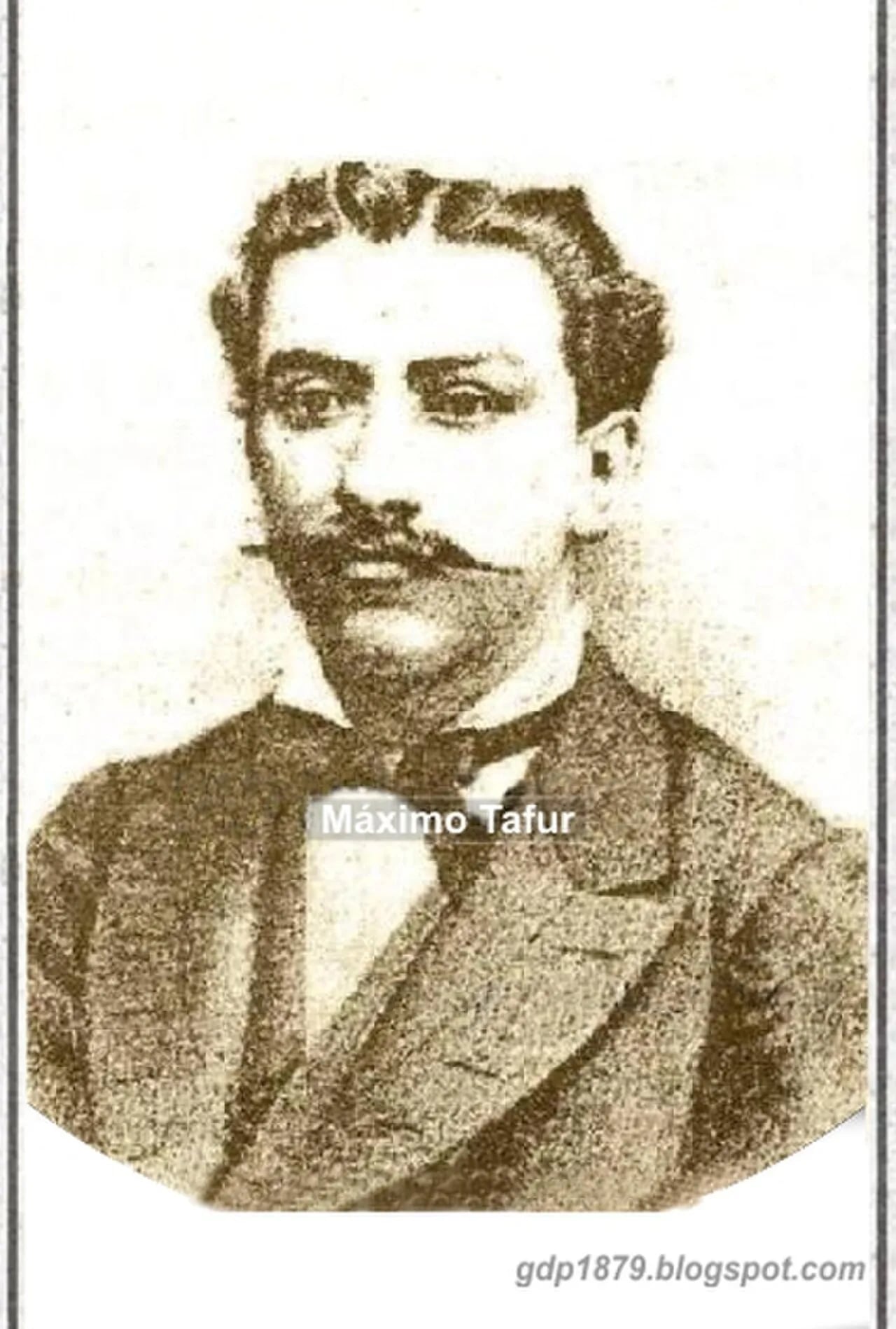 Porträt von Máximo Tafur (1859–1883) – Gedenkseite