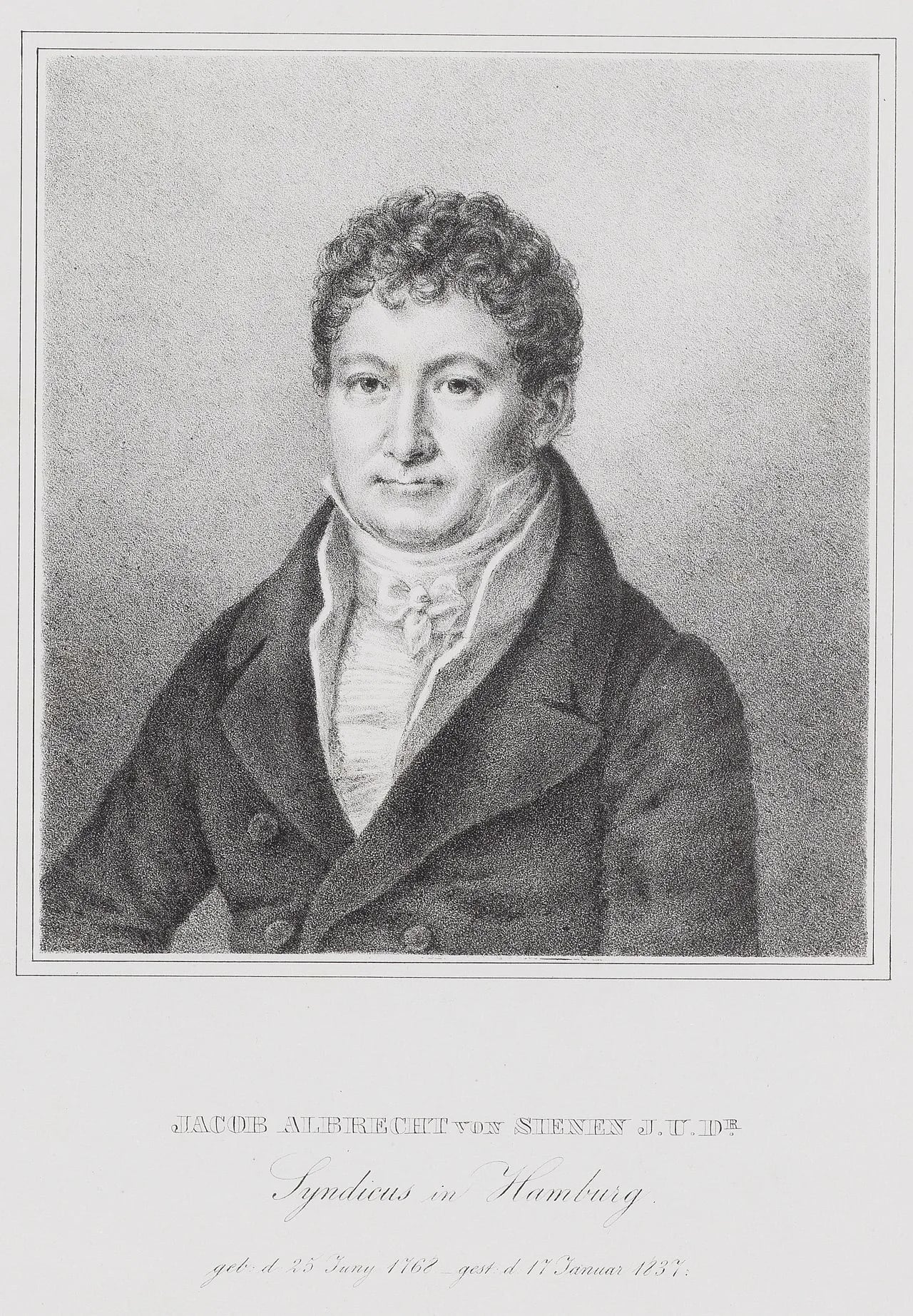 Porträt von Jakob Albrecht von Sienen (1768–1837) – Gedenkseite