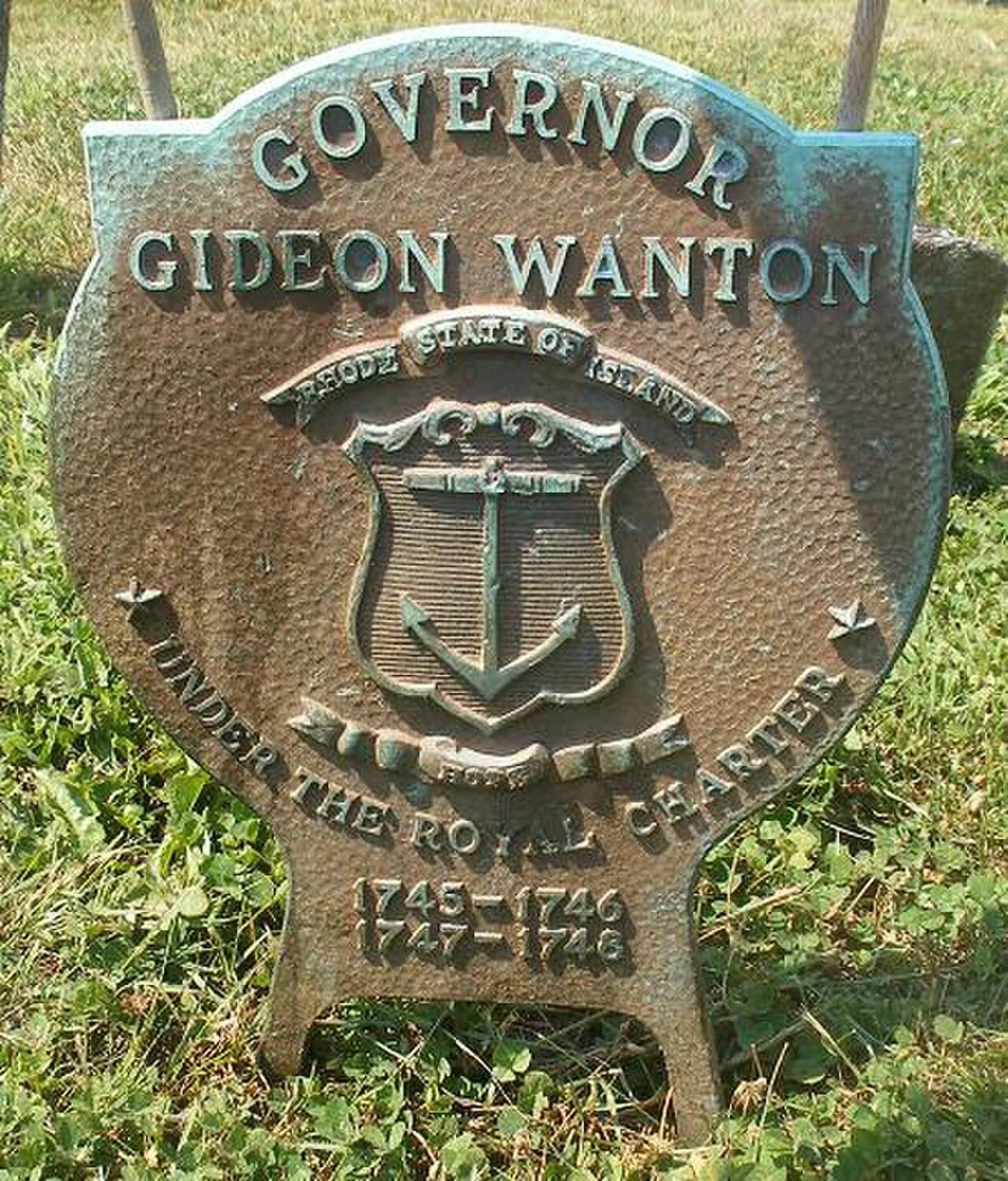 Porträt von Gideon Wanton (1693–1767) – Gedenkseite