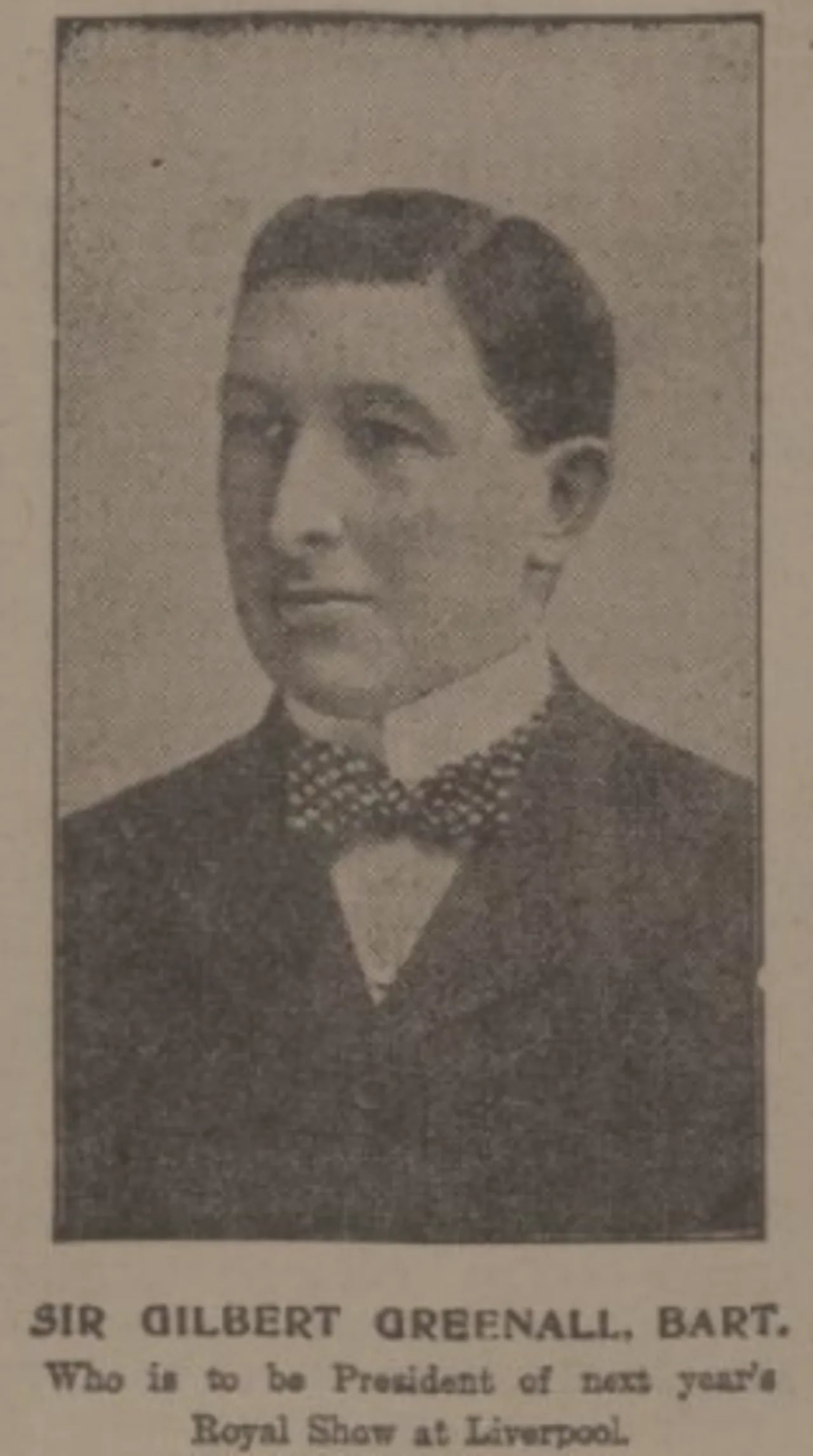 Portrait of Gilbert Greenall, 1st Baron Daresbury (1867–1938) – memorial page