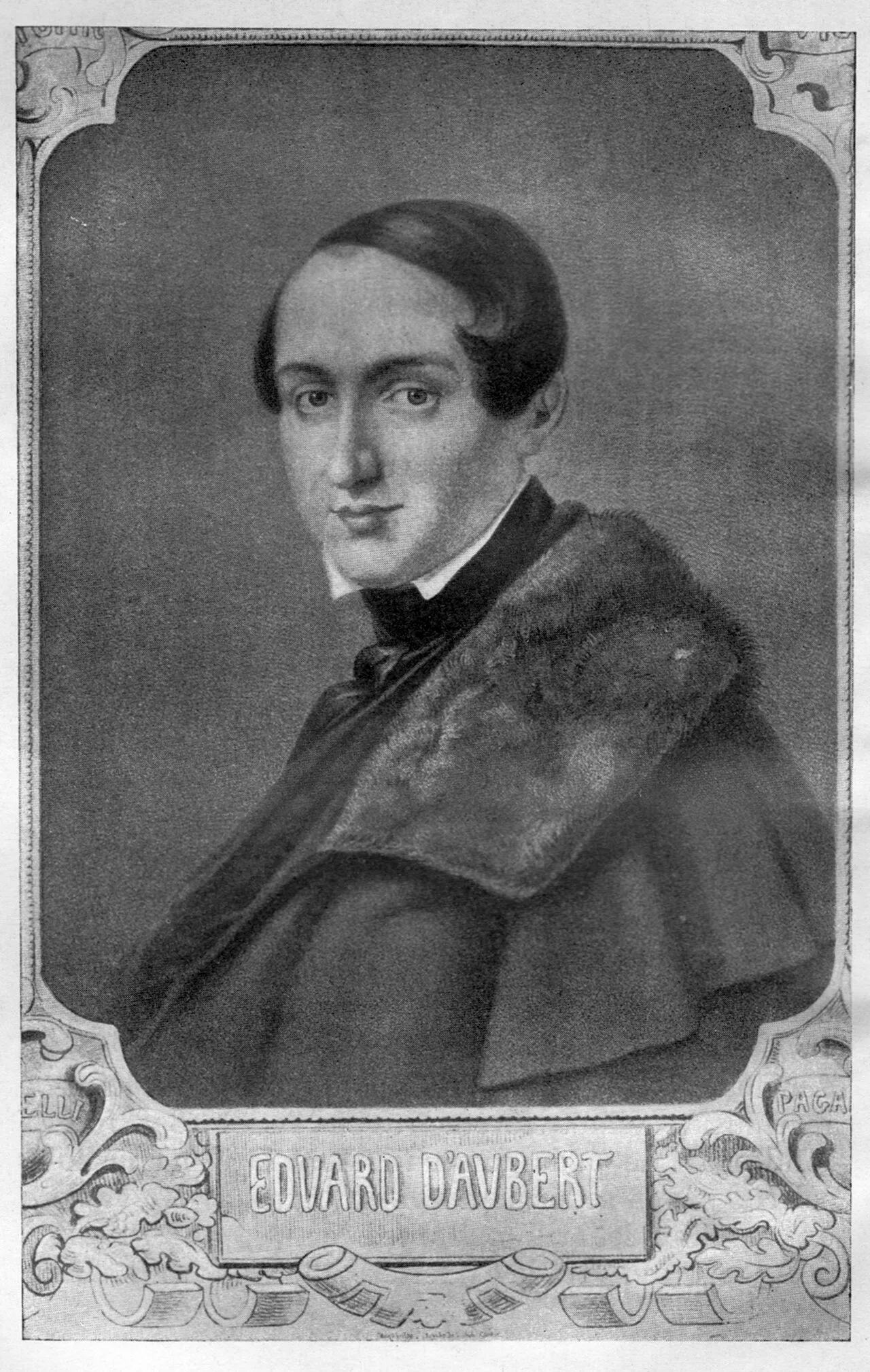 Porträt von Eduard d'Aubert (1813–1873) – Gedenkseite