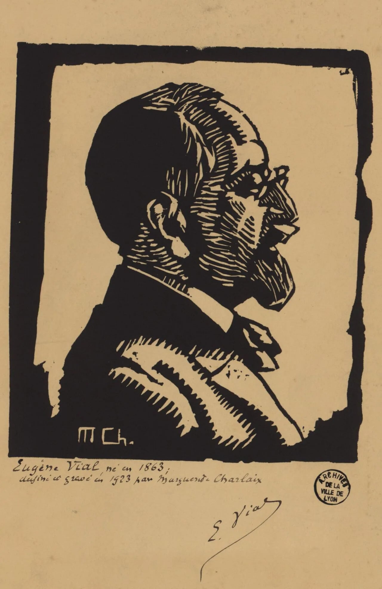 Porträt von Eugène Vial (1863–1942) – Gedenkseite