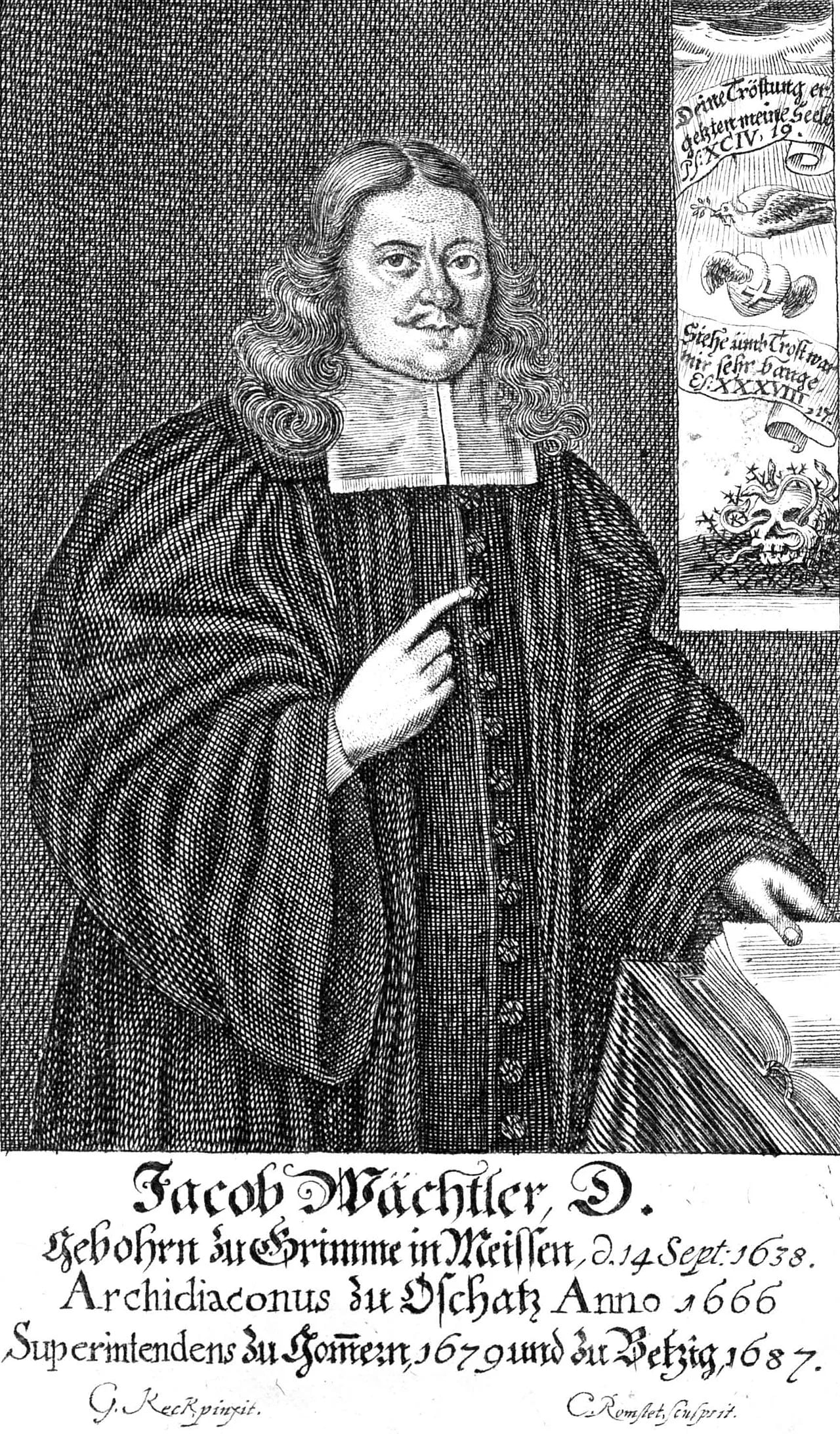 Portrait of Jacob Wächtler (1638–1702) – memorial page
