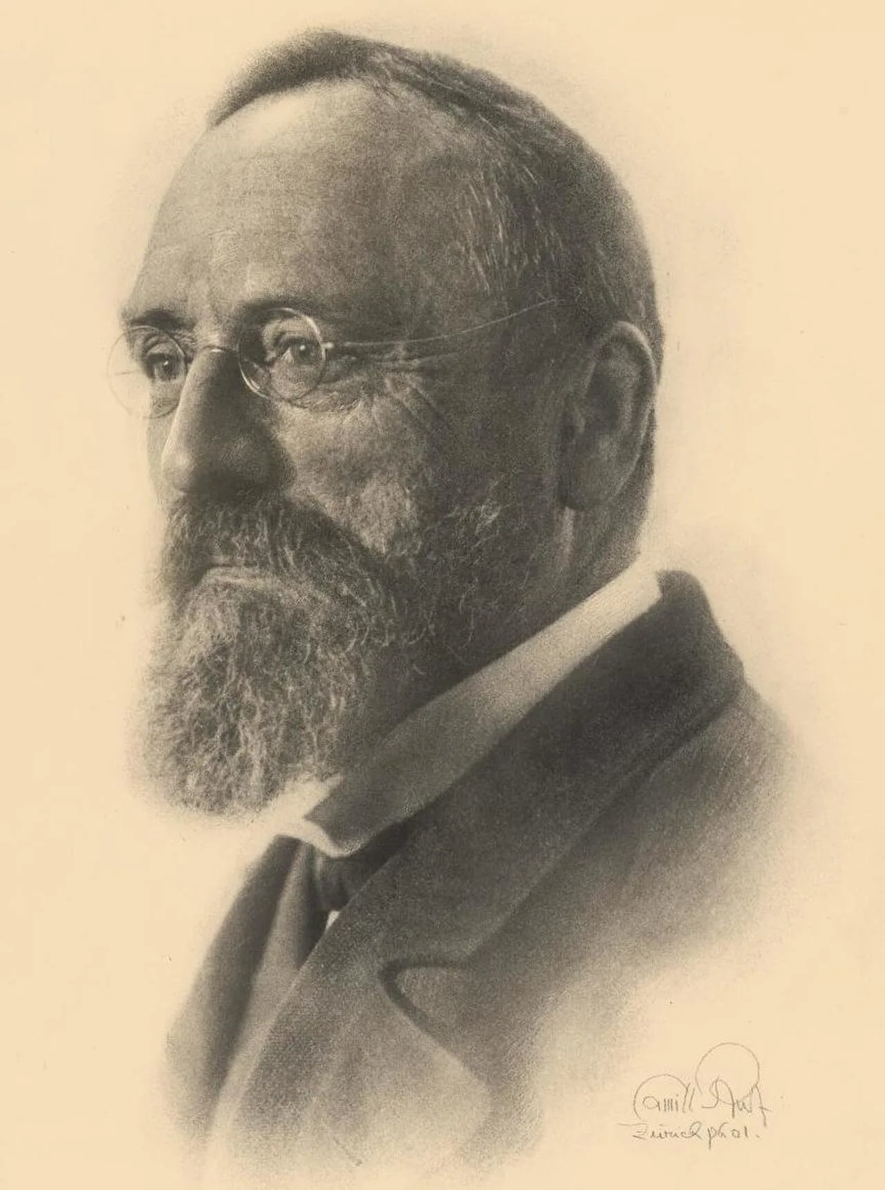 Porträt von Hermann Escher (1857–1938) – Gedenkseite