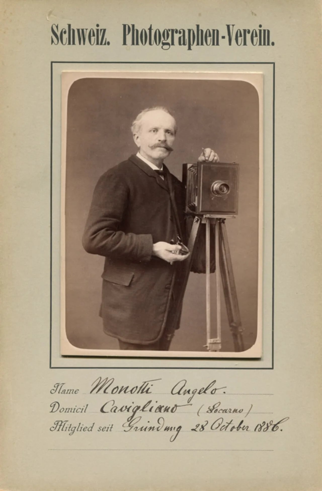 Porträt von Angelo Monotti (1835–1915) – Gedenkseite
