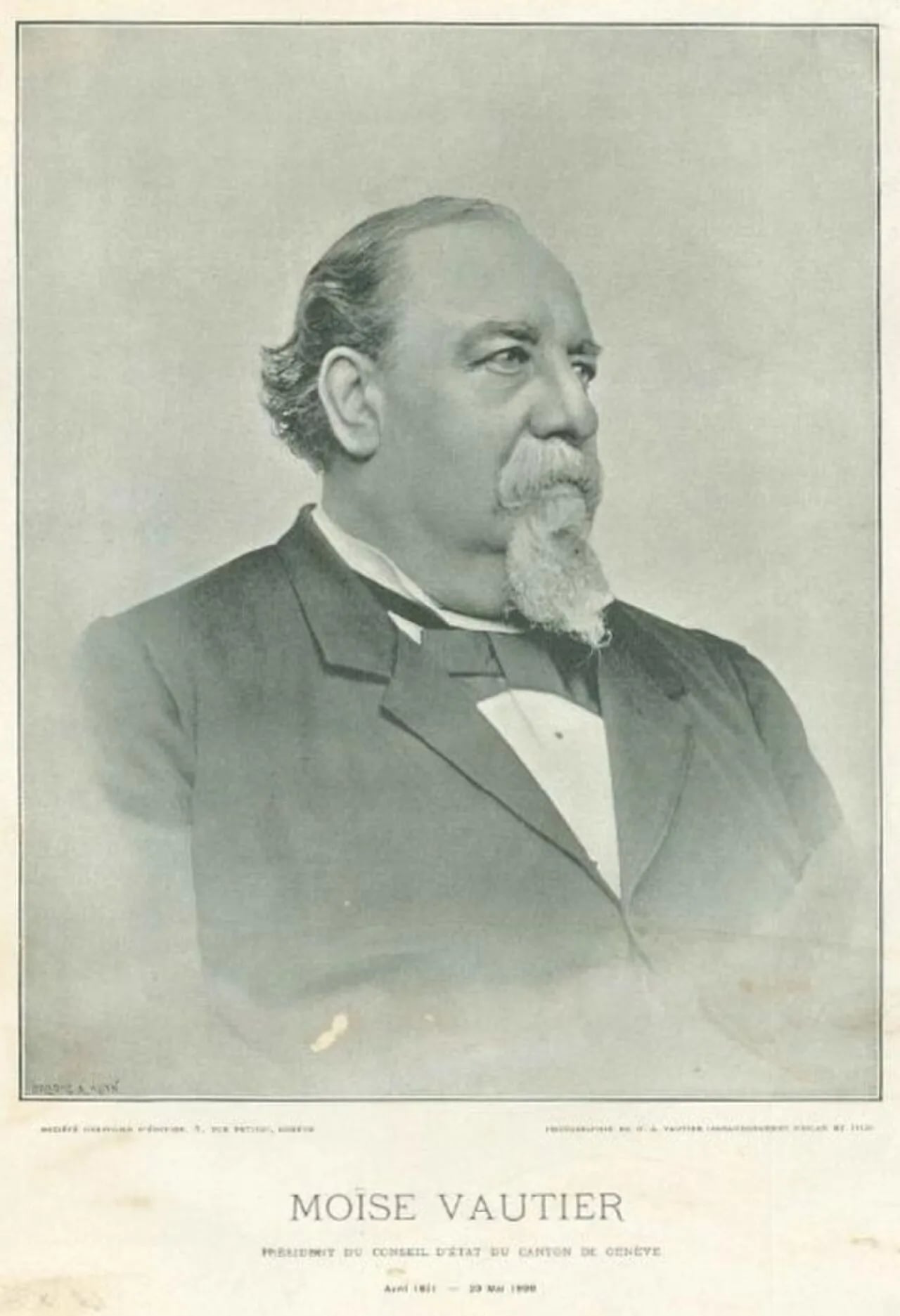 Porträt von Moïse Vautier (1831–1899) – Gedenkseite