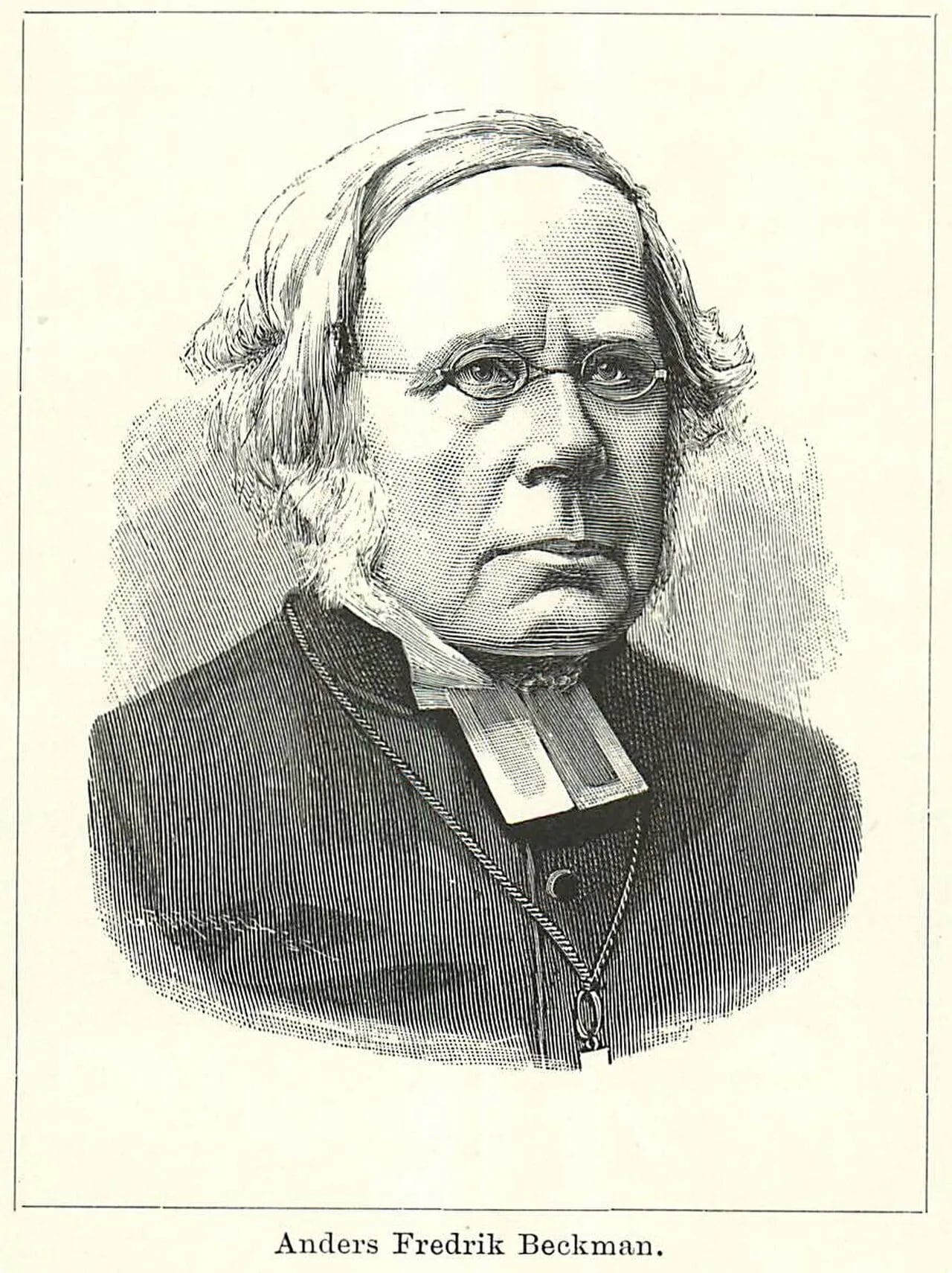 Porträt von Anders Fredrik Beckman (1812–1894) – Gedenkseite