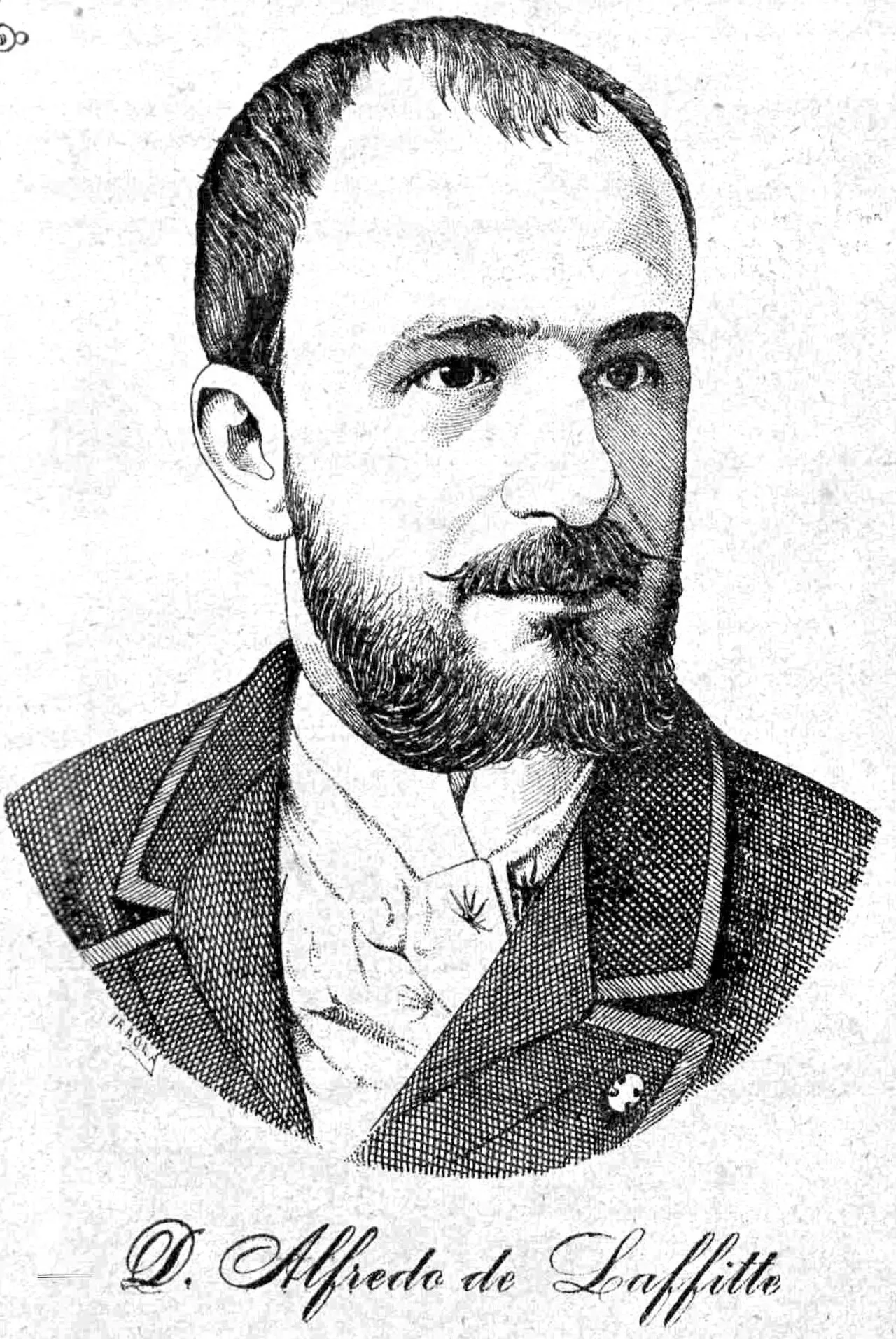 Porträt von Alfredo de Laffitte y Obineta (1854–1934) – Gedenkseite