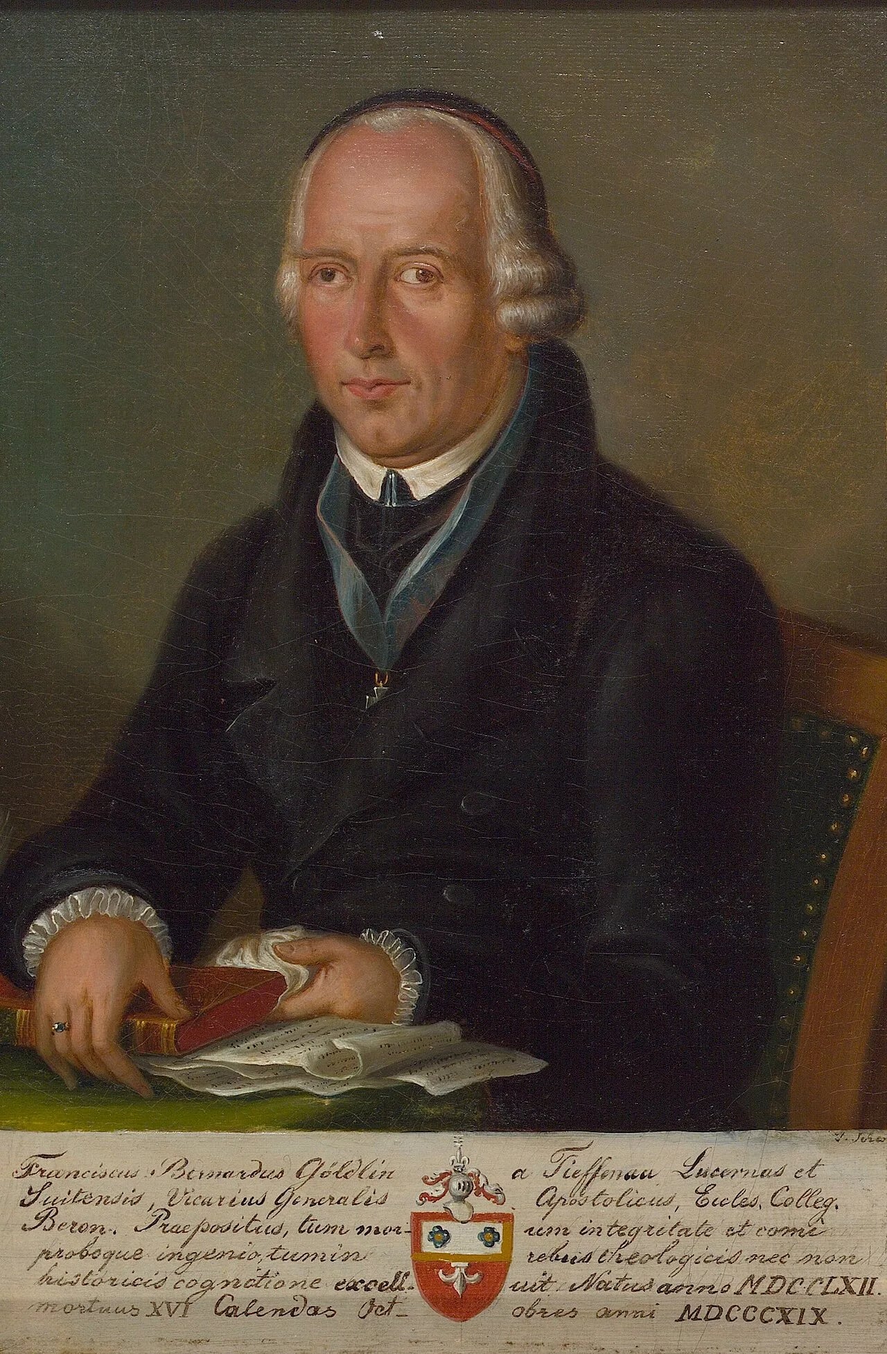 Porträt von Franz Bernhard Göldlin von Tiefenau (1762–1819) – Gedenkseite